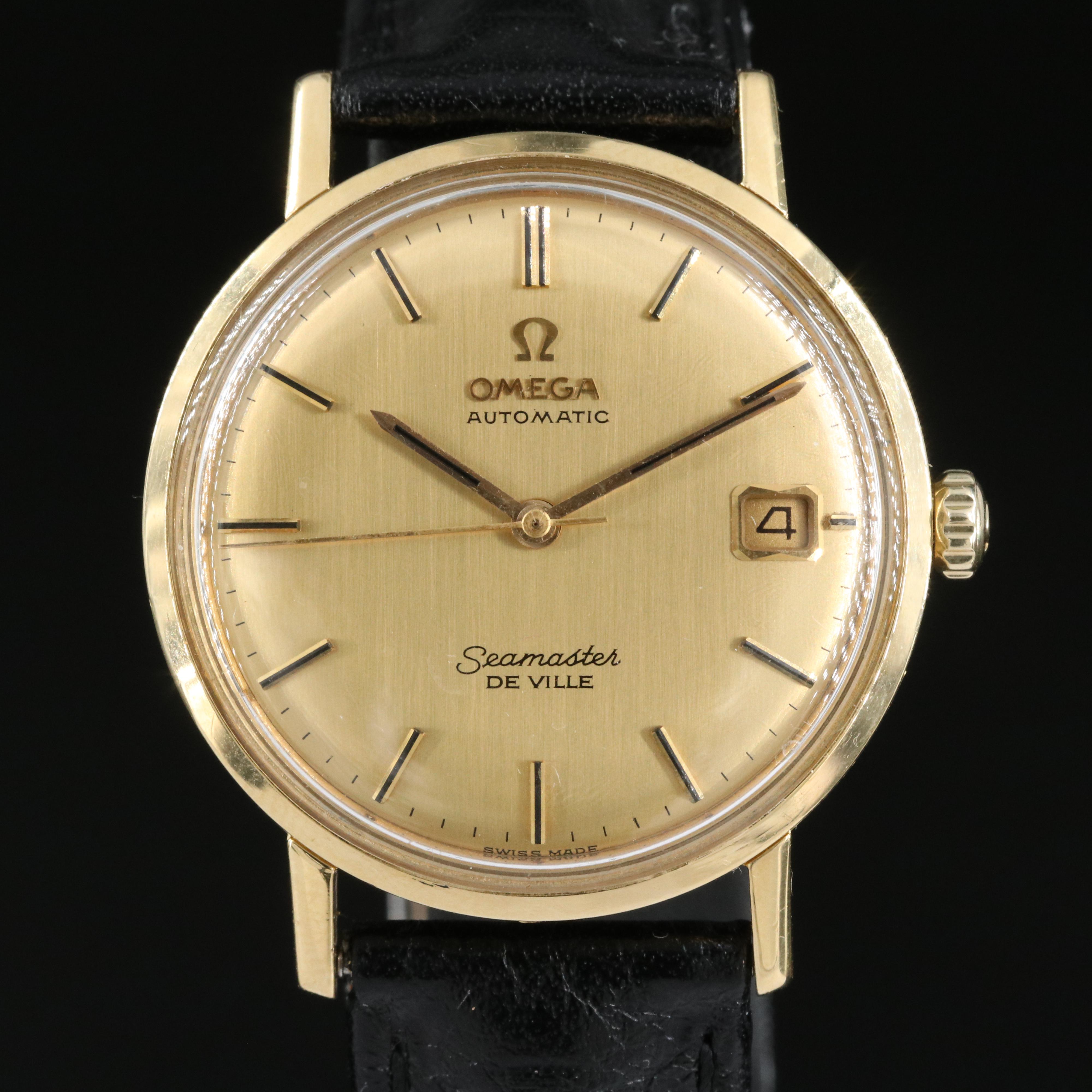 18K Omega Seamaster DeVille Automatic Watch