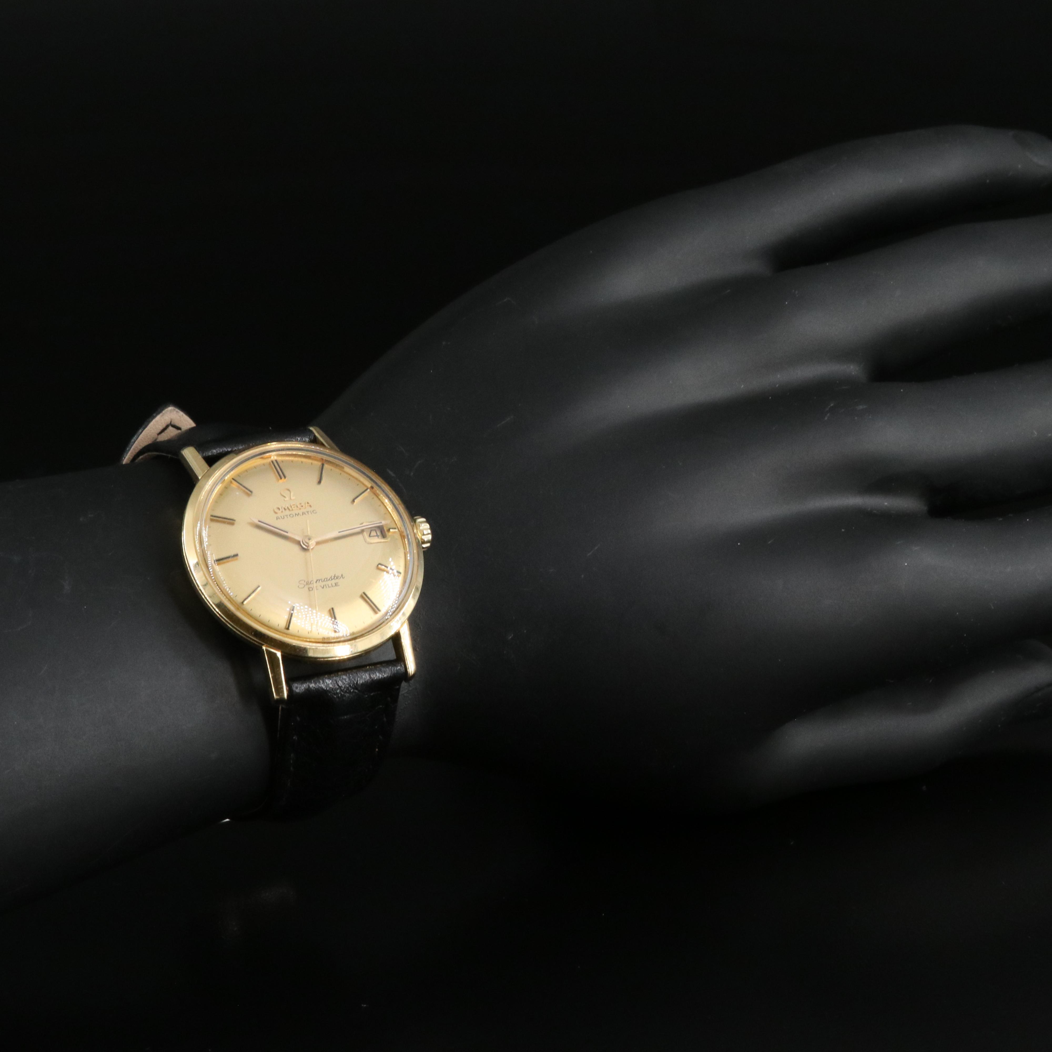 18K Omega Seamaster DeVille Automatic Watch