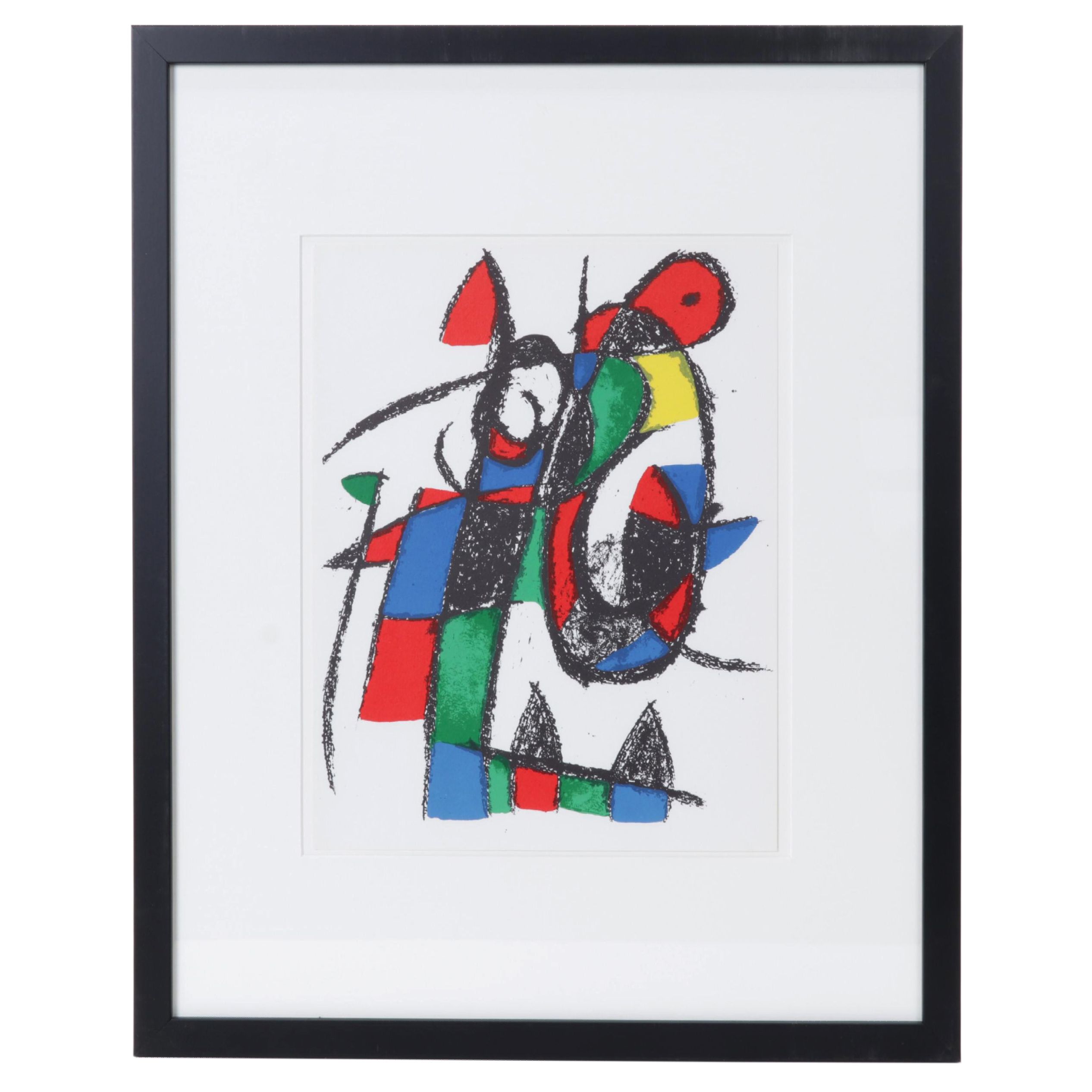 Joan Miró Color Lithograph From "Miró Lithographe II," 1975