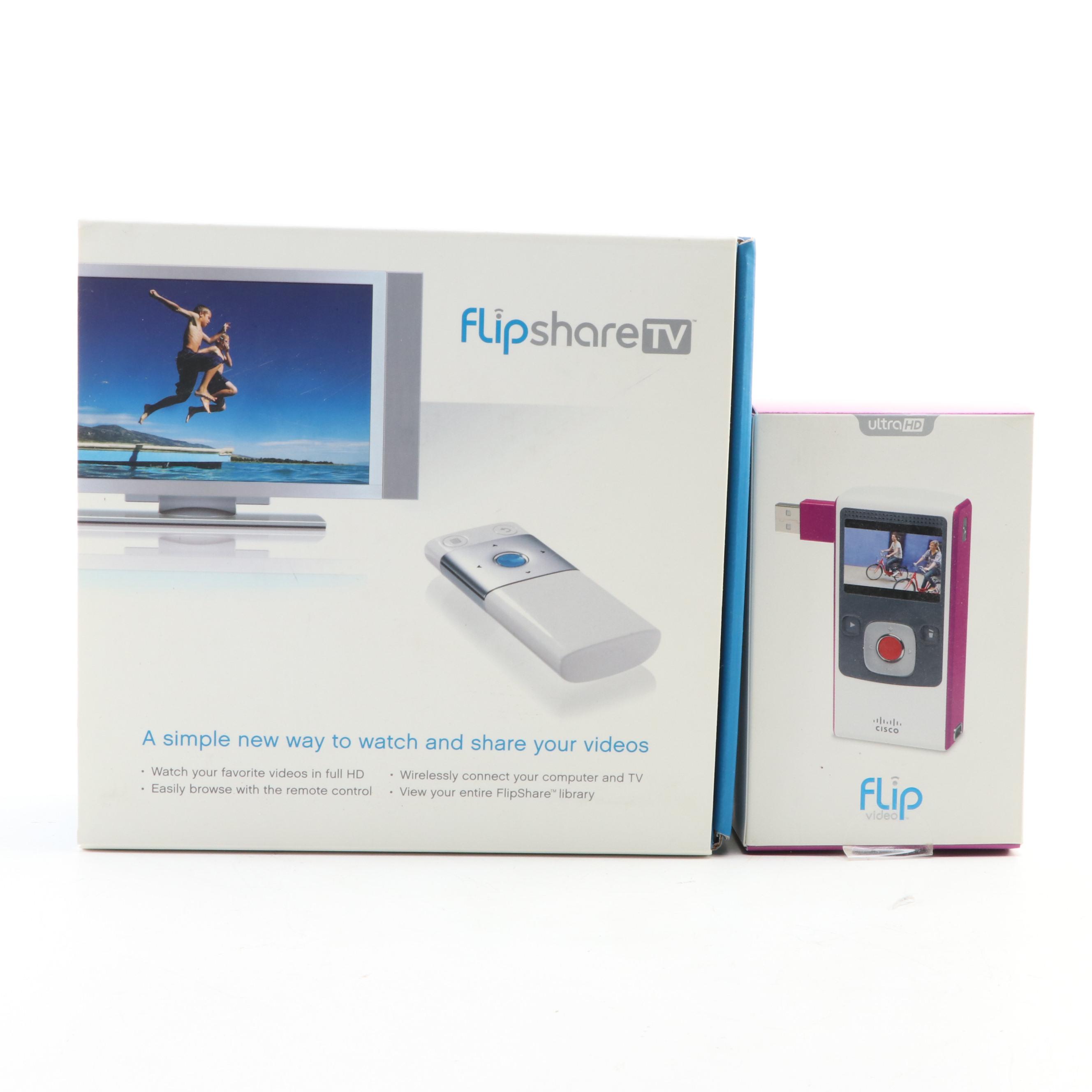 Flip UltraHD Video Camera, FlipShare TV and DXG Camcorder and Accessories Kit