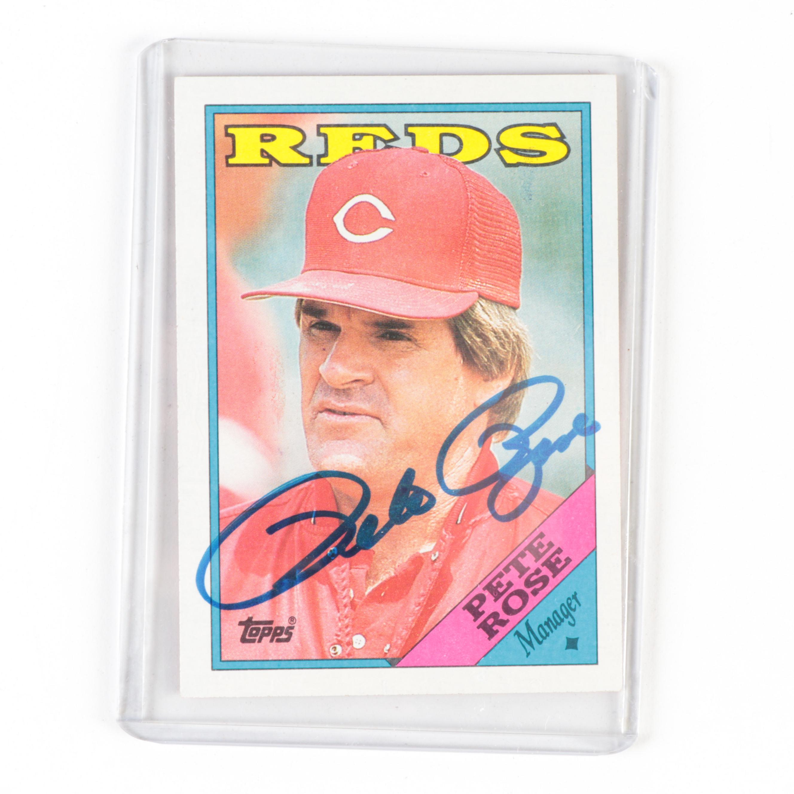 Topps, More Pete Rose Baseball Cards with Signature, Complete Set, 1970s–1980s