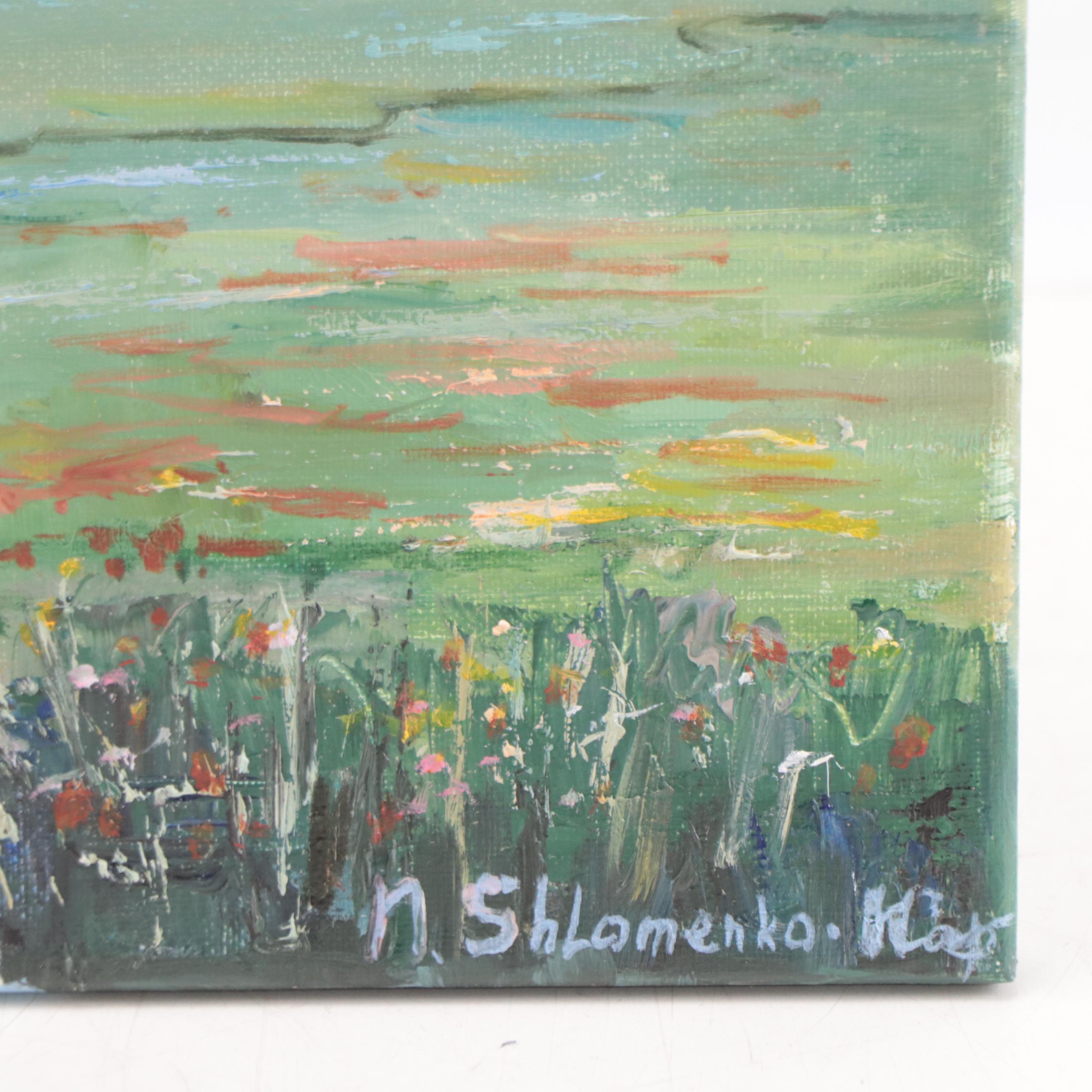 Nataliya Shlomenko Oil Painting "Landscape," 2022