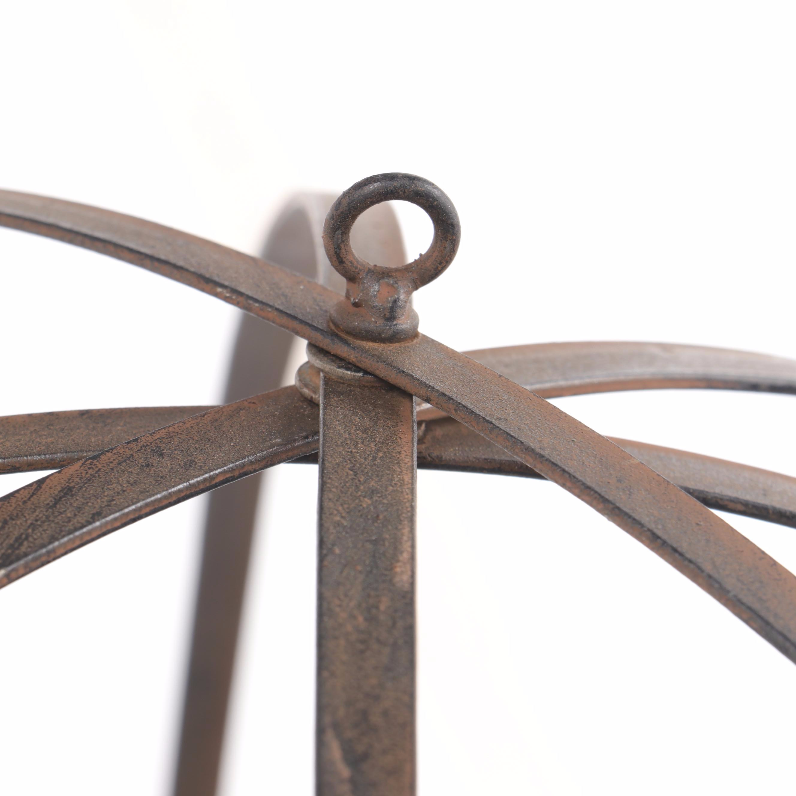 Industrial Style Collapsible Metal Orbs Patio Décor