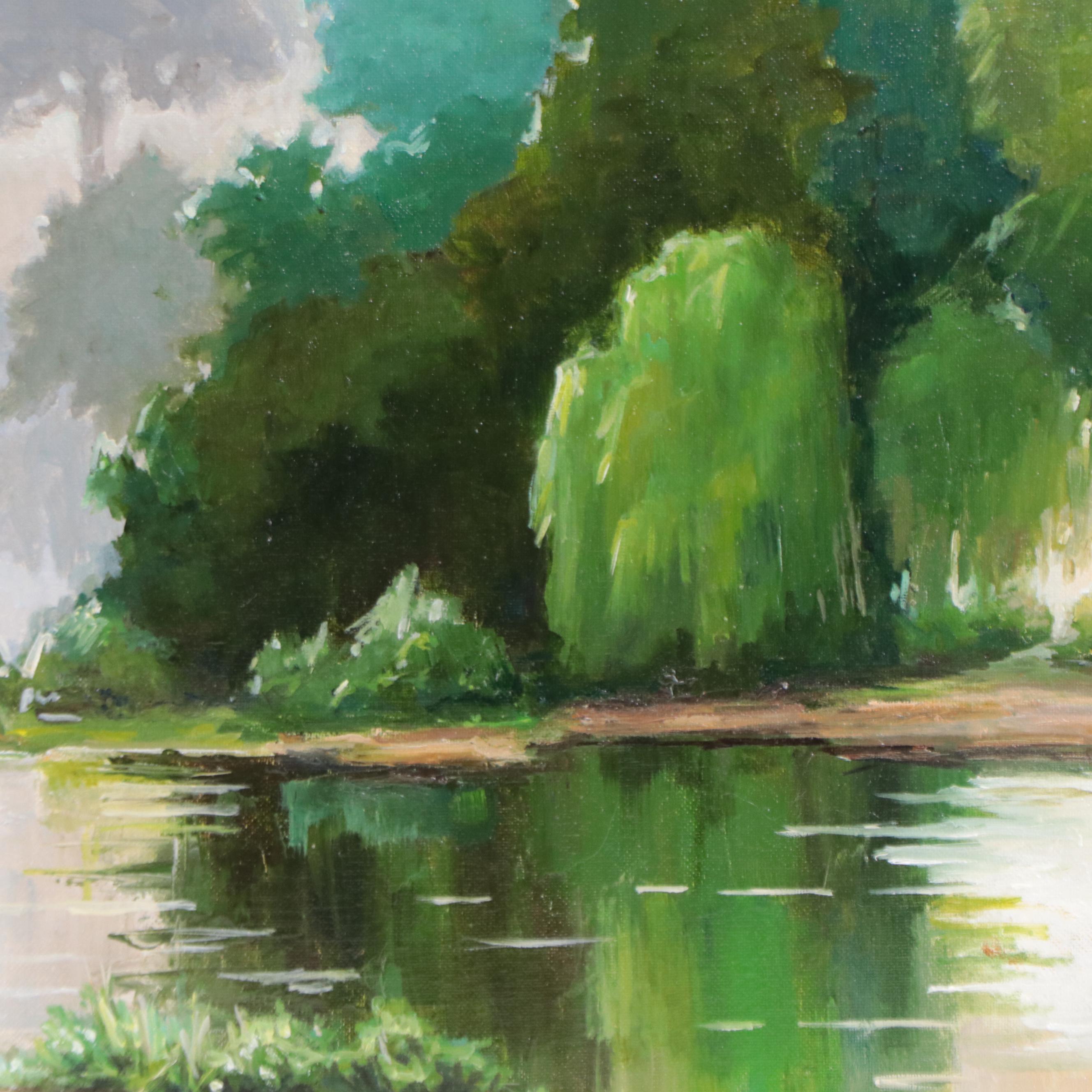 Nataliya Shlomenko Oil Painting "Landscape," 2022