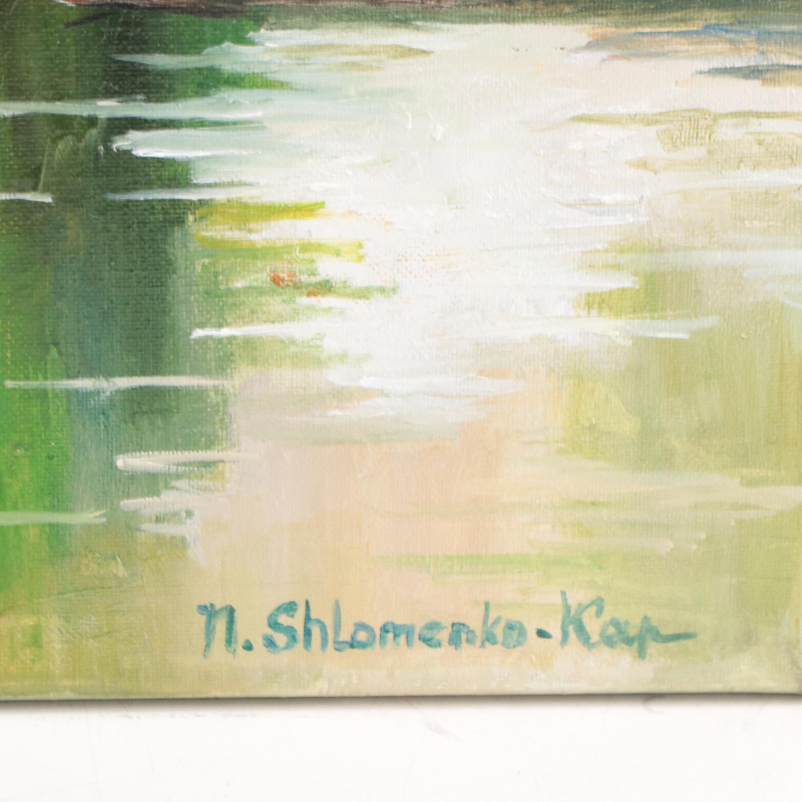 Nataliya Shlomenko Oil Painting "Landscape," 2022