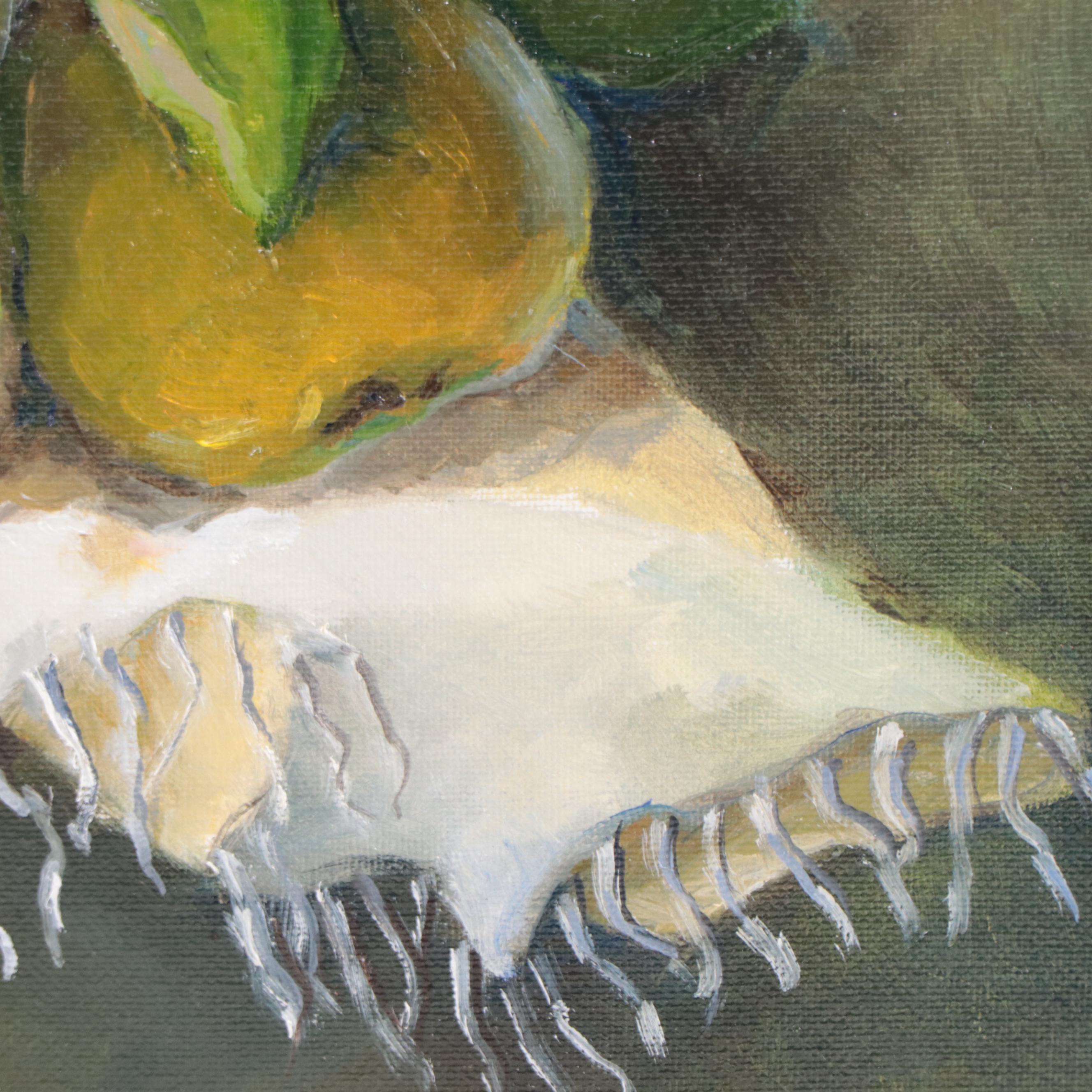 Nataliya Shlomenko Oil Painting "Flying Pears," 2022