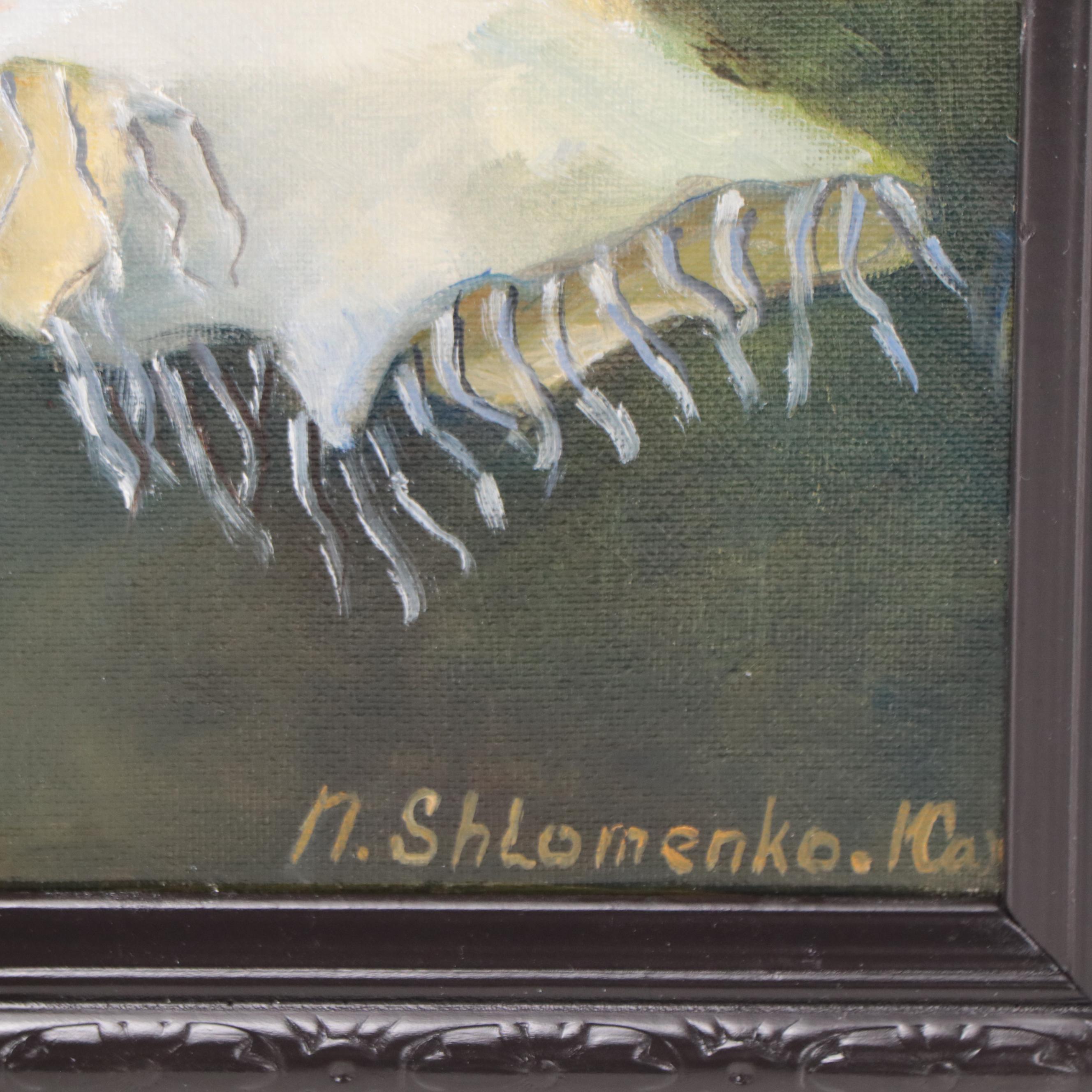 Nataliya Shlomenko Oil Painting "Flying Pears," 2022