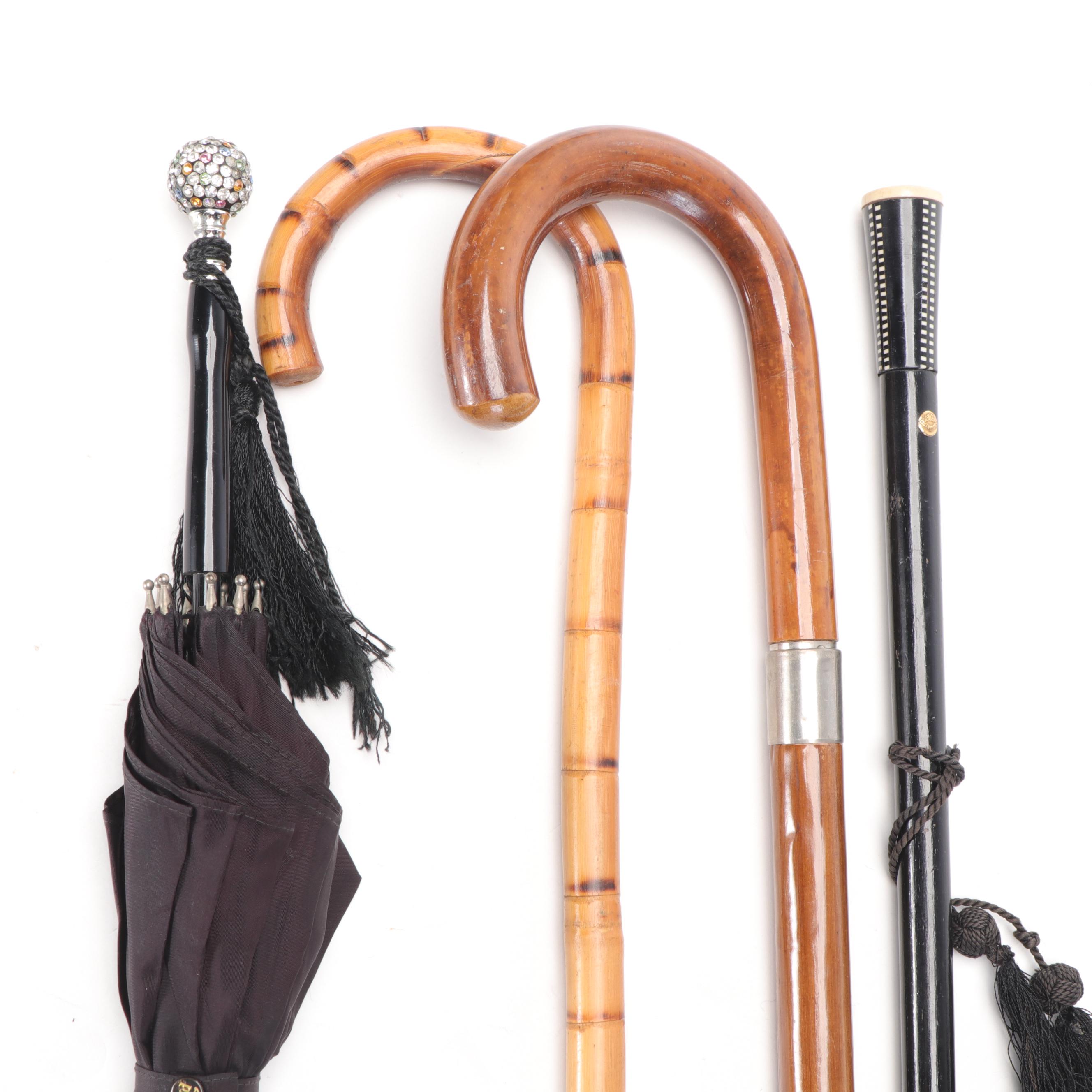 John Howell London Walking Stick, Other Umbrella/Cane, Bamboo Cane and Parasol