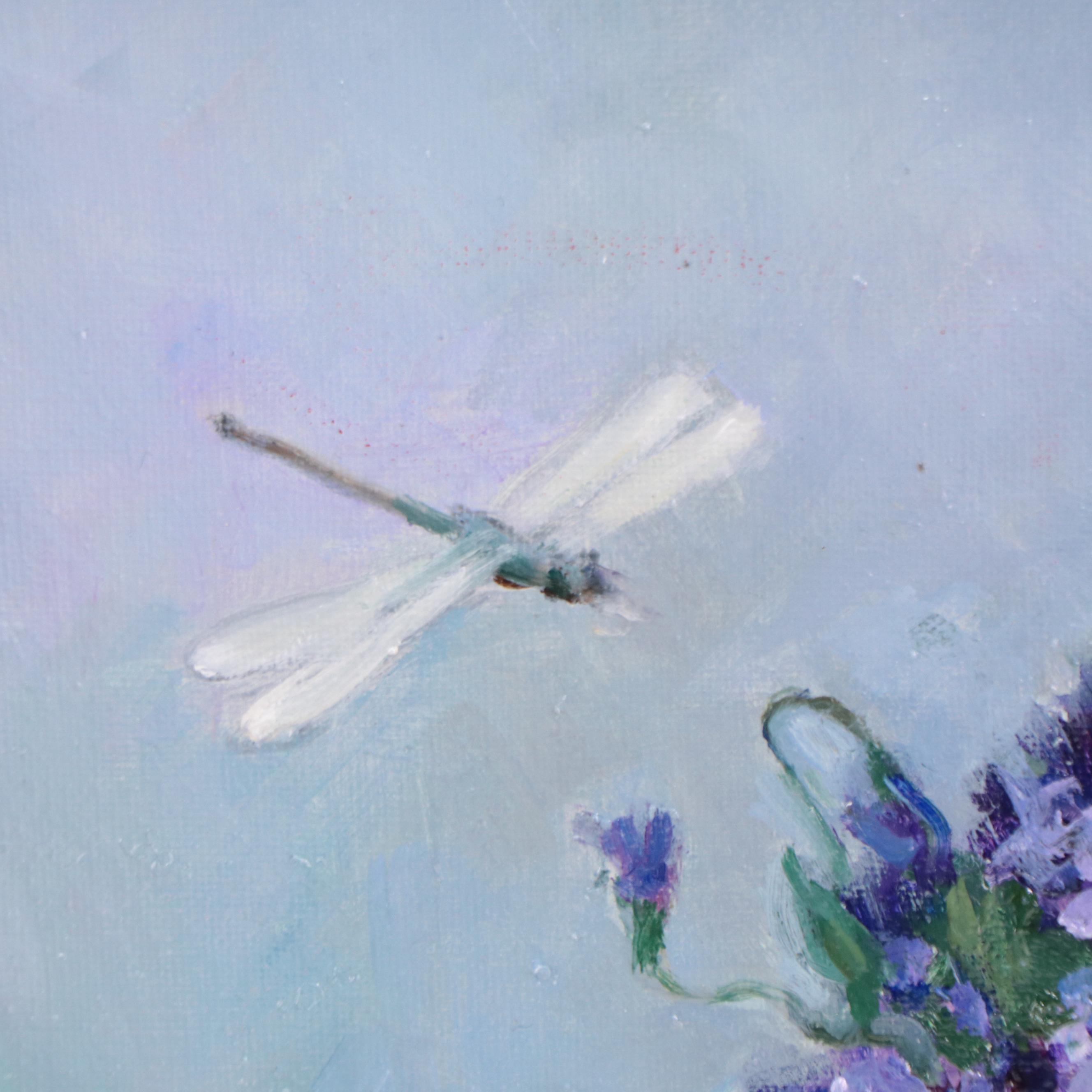 Nataliya Shlomenko Oil Painting "The Violets," 2022