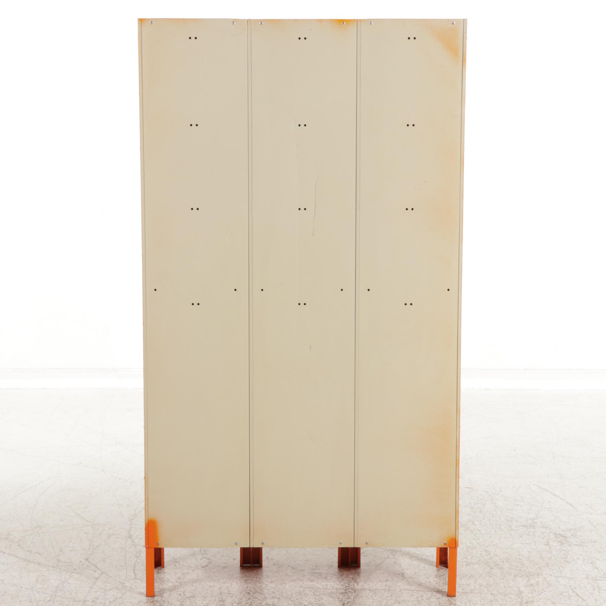 Republic Storage Systems Industrial Style Metal Lockers, Late 20th Century