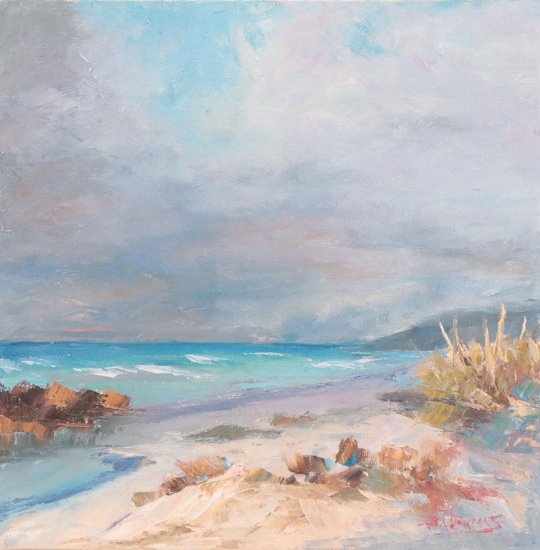 James Baldoumas Oil Painting "Beach Path," 2022