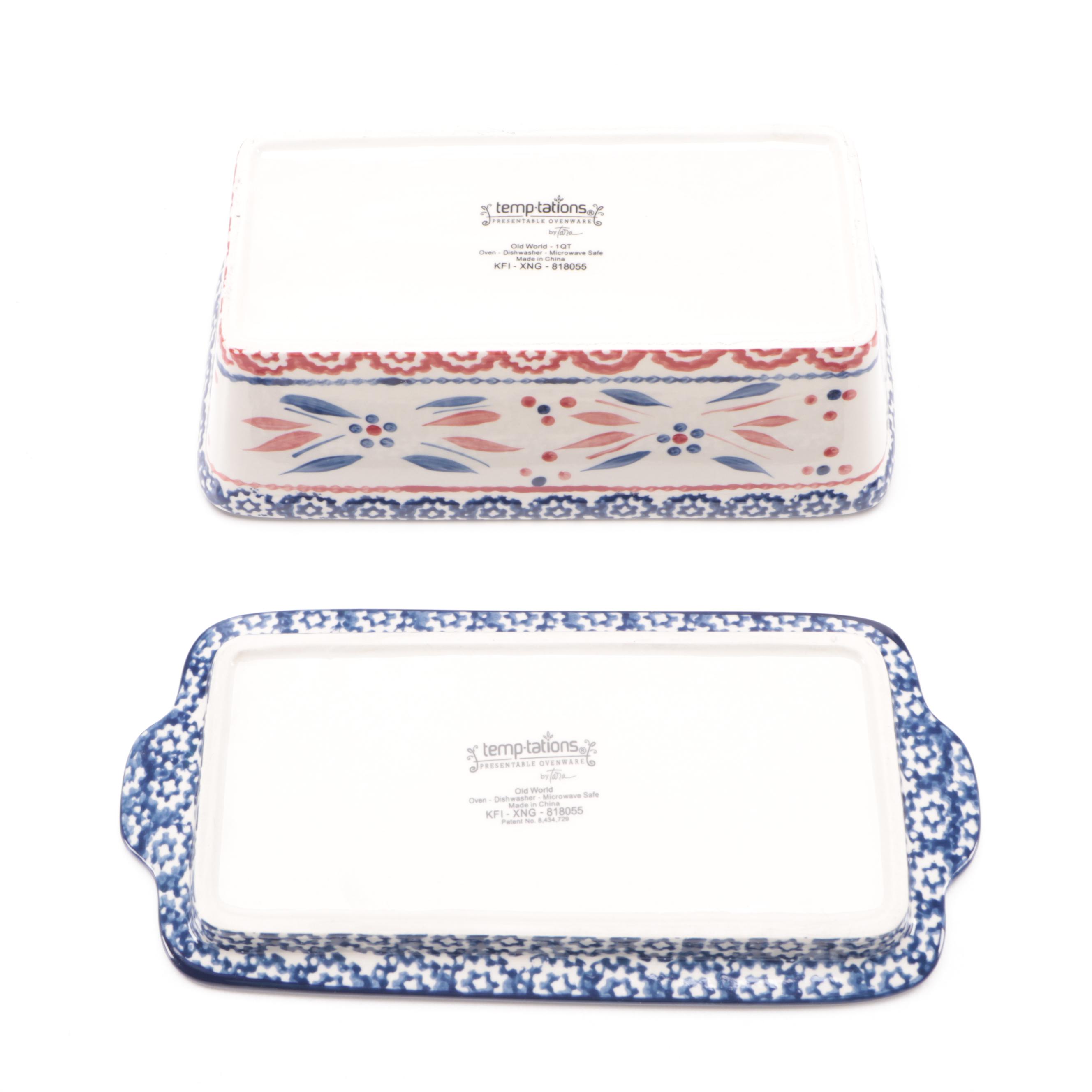 Temp-Tations by Tara "Old World" Ceramic Bakeware and Serveware