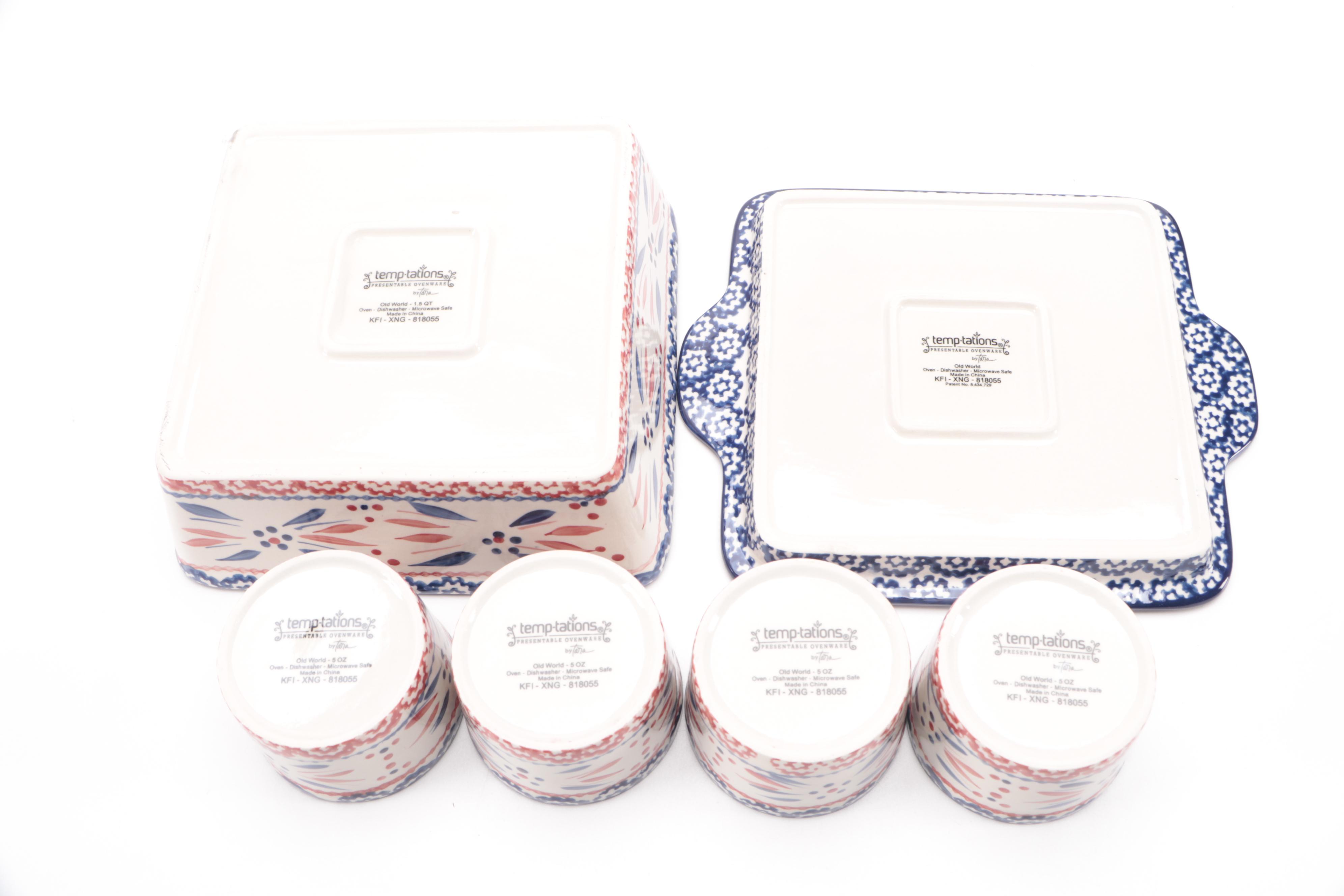 Temp-Tations by Tara "Old World" Ceramic Bakeware and Serveware