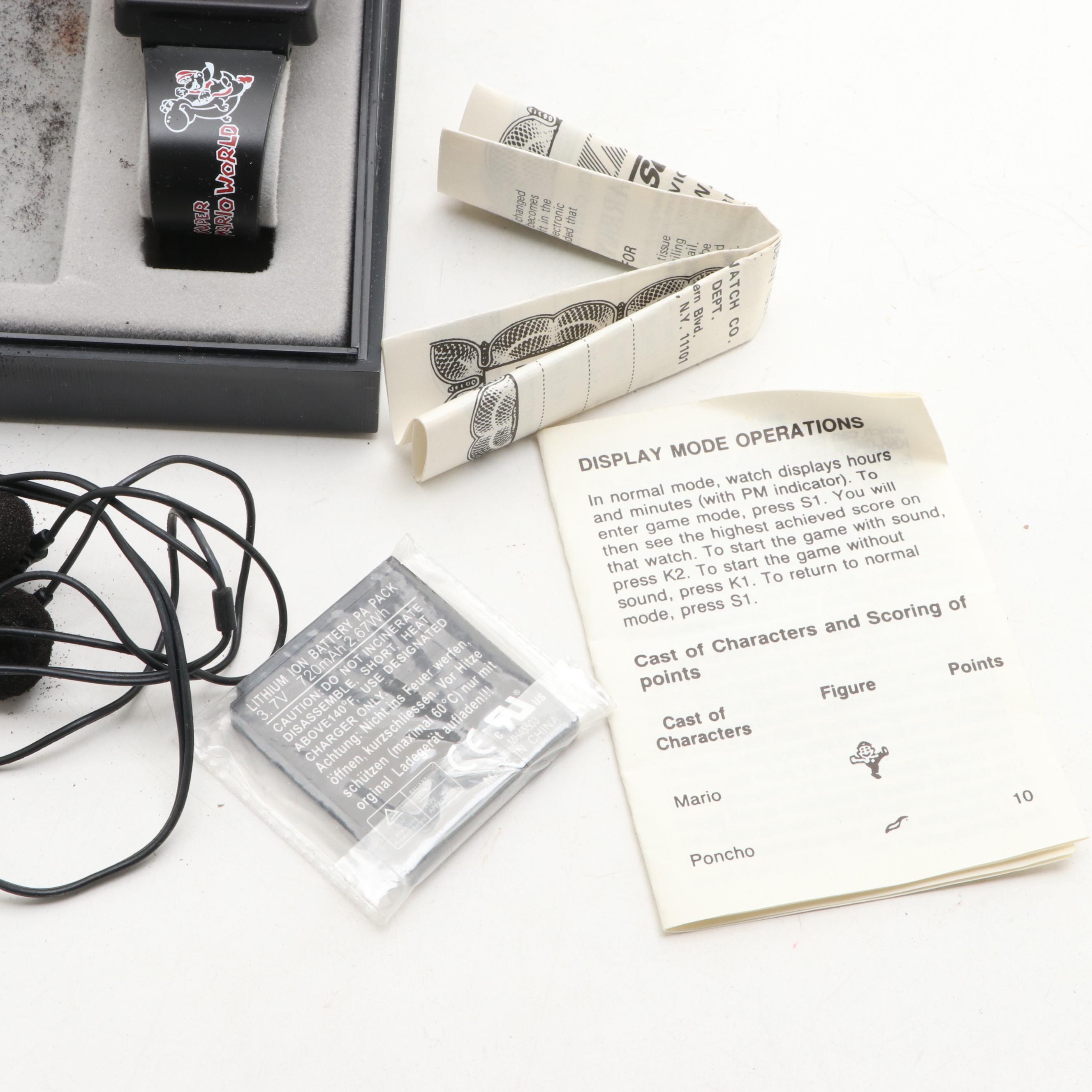 Nelsonic Super Mario World Watch with Showmi Digital Player and MyGOtv Pocket TV