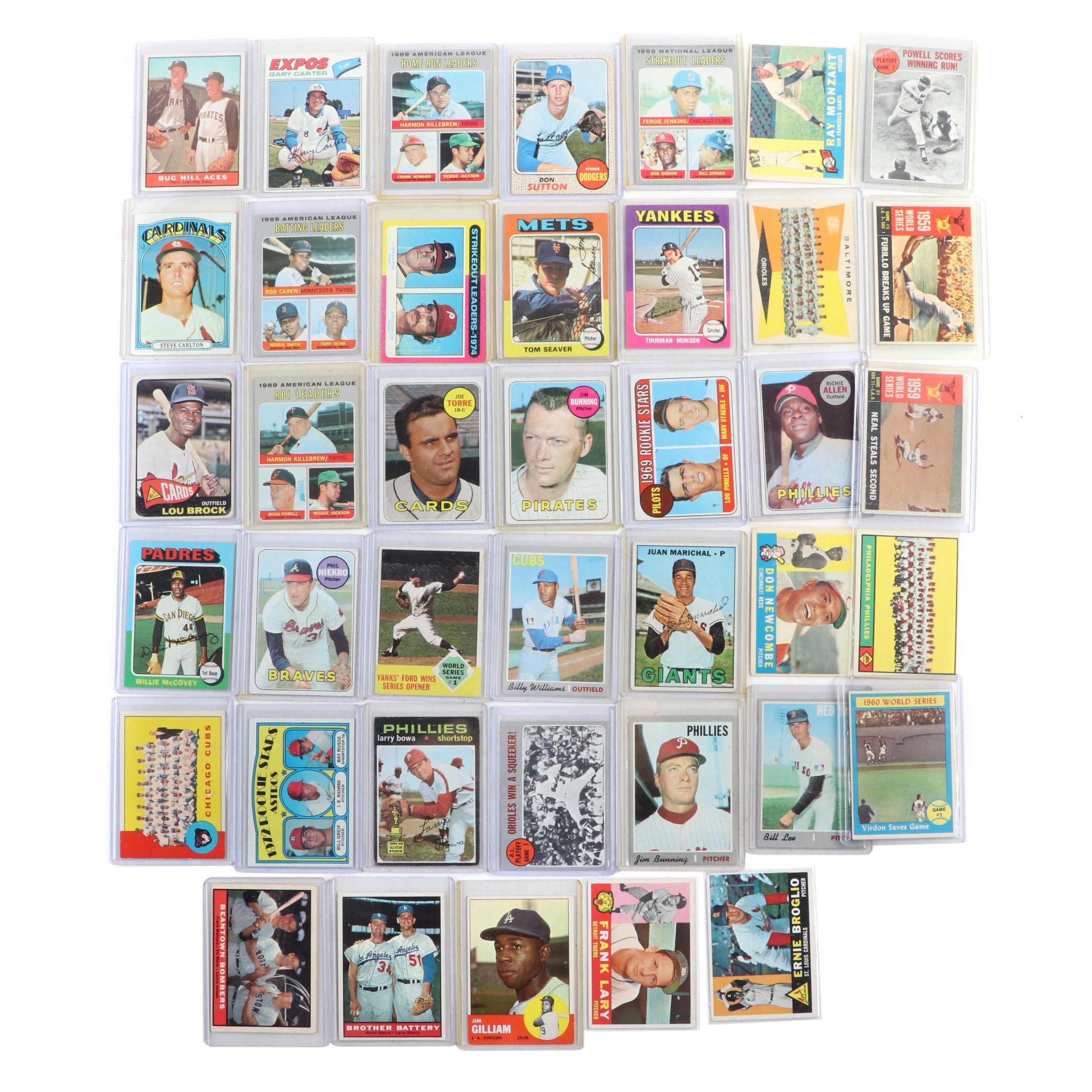 Topps Baseball Cards With Rookies, HOFers, More, 1960s–1970s