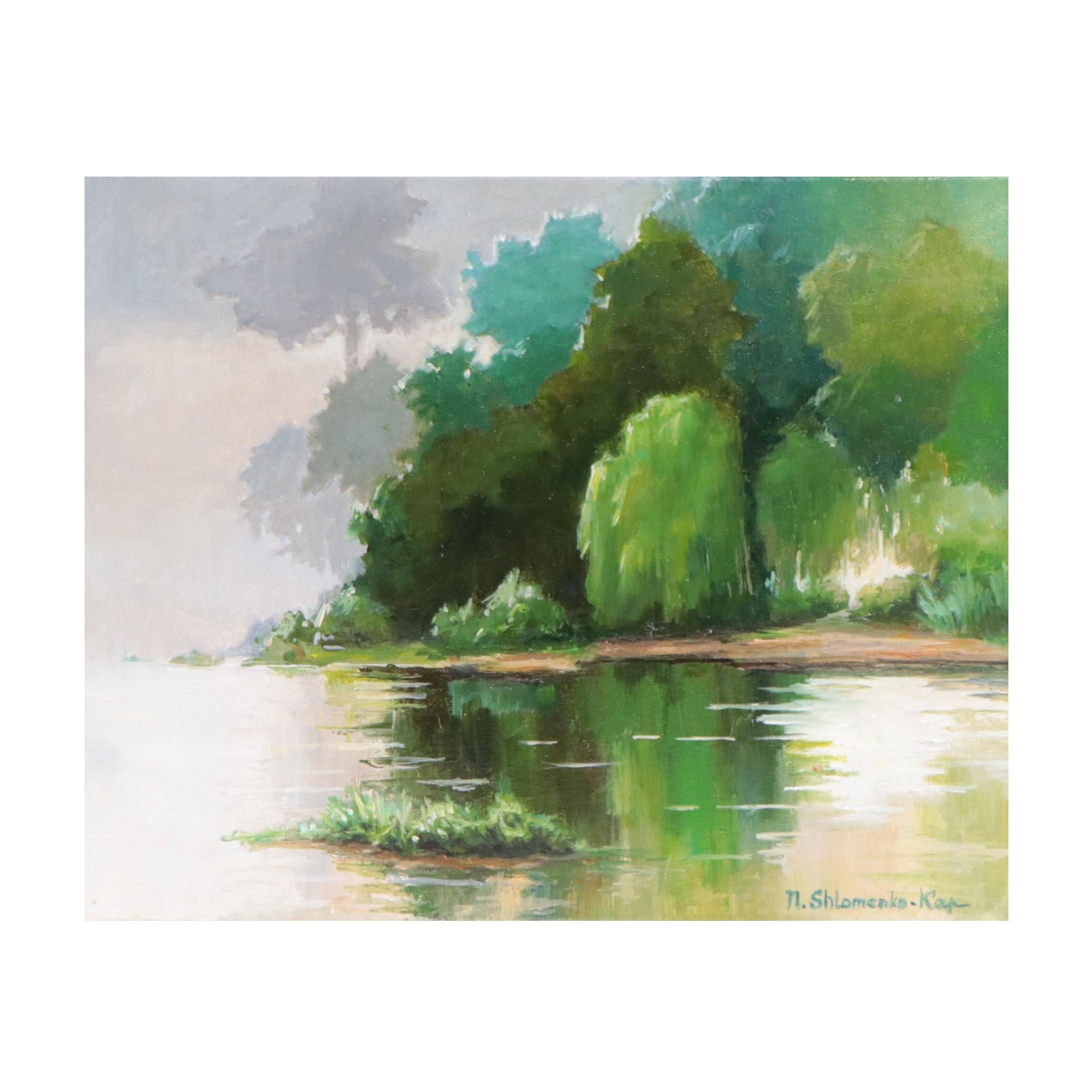 Nataliya Shlomenko Oil Painting "Landscape," 2022