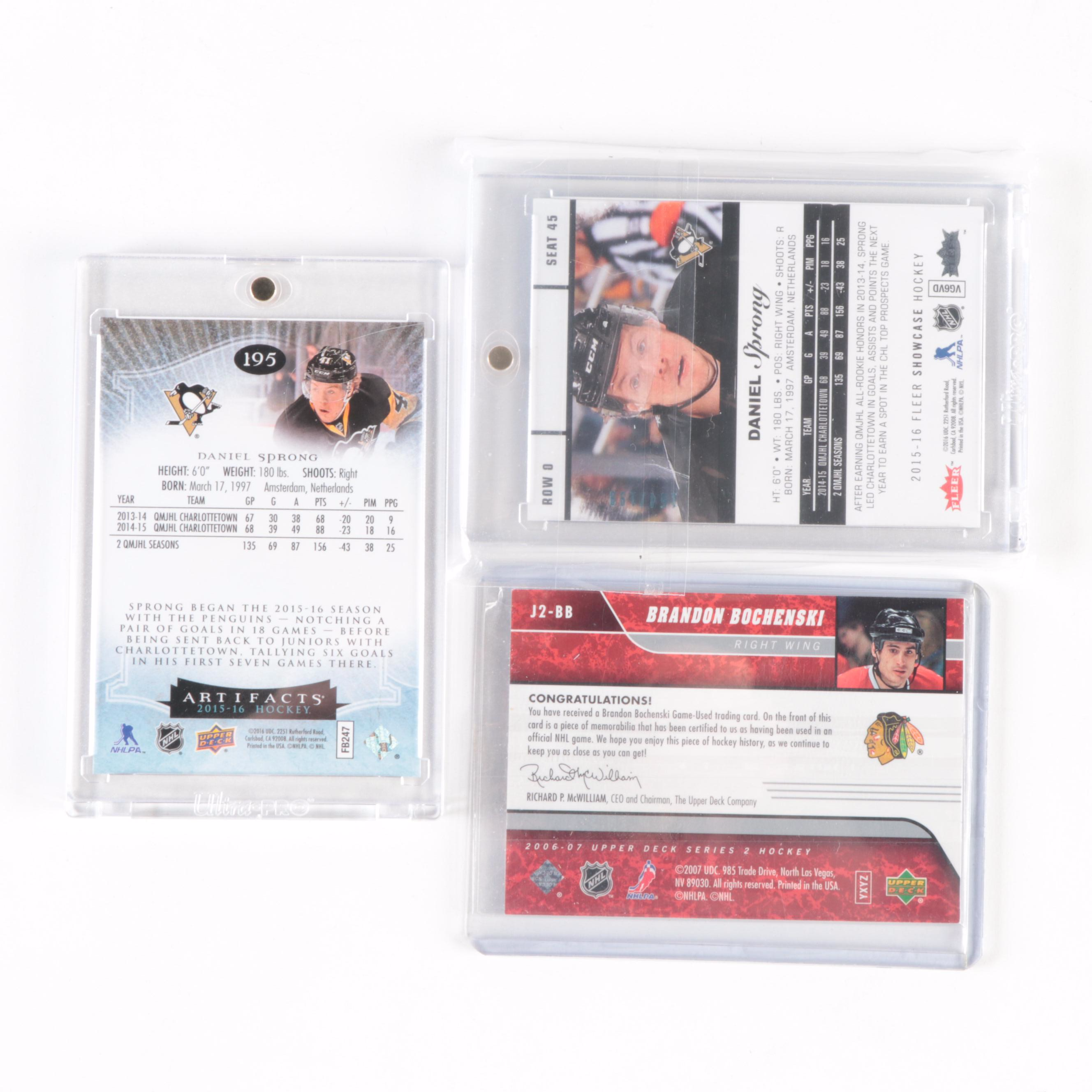 Upper Deck, Other Hockey Cards with Crosby and More Rookies, Relics, 2000s–2010s