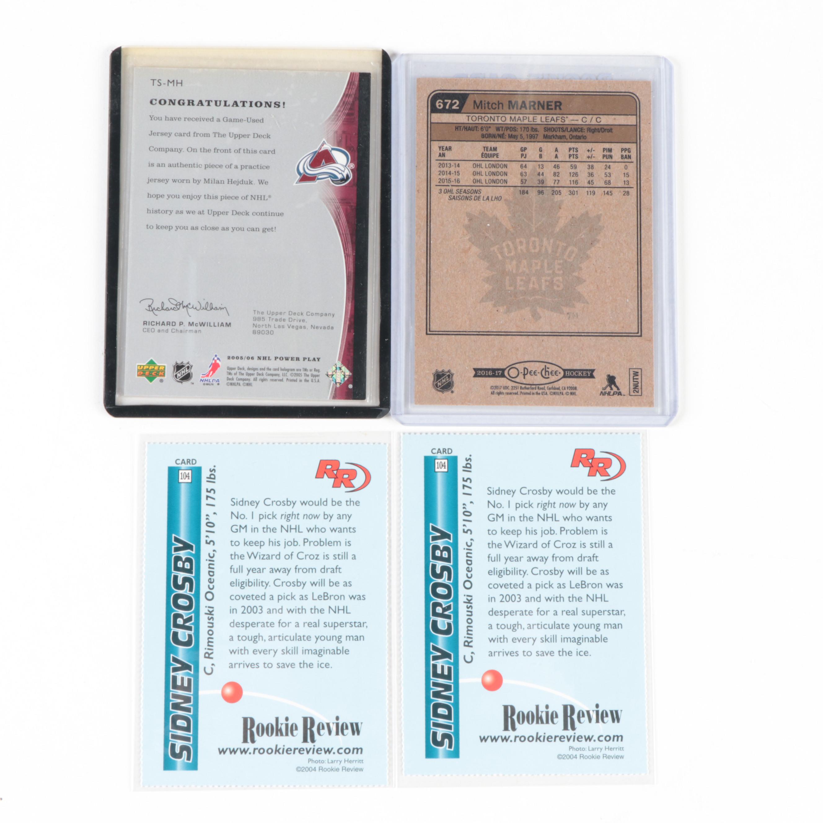 Upper Deck, Other Hockey Cards with Crosby and More Rookies, Relics, 2000s–2010s