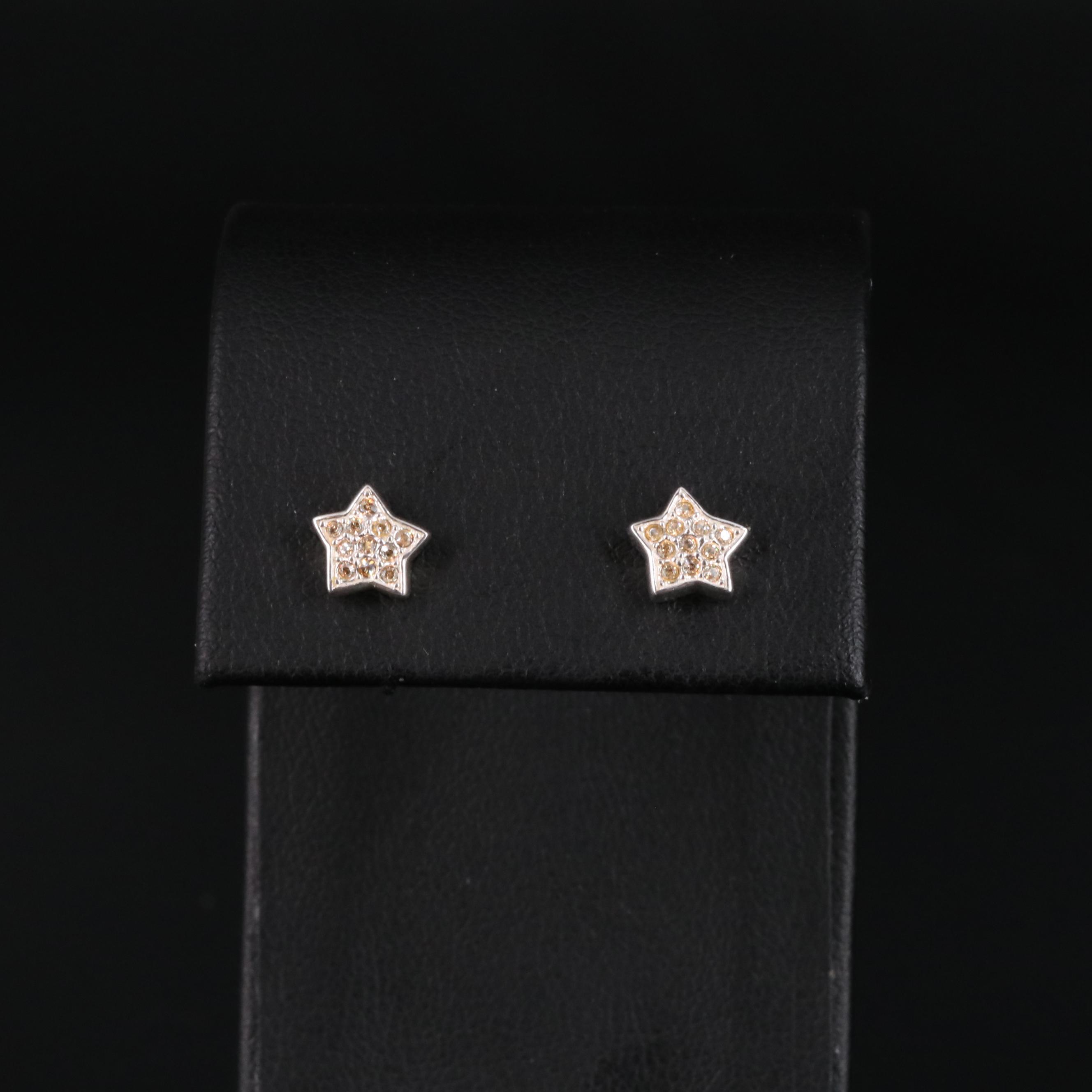 Sterling Star Stud Earrings
