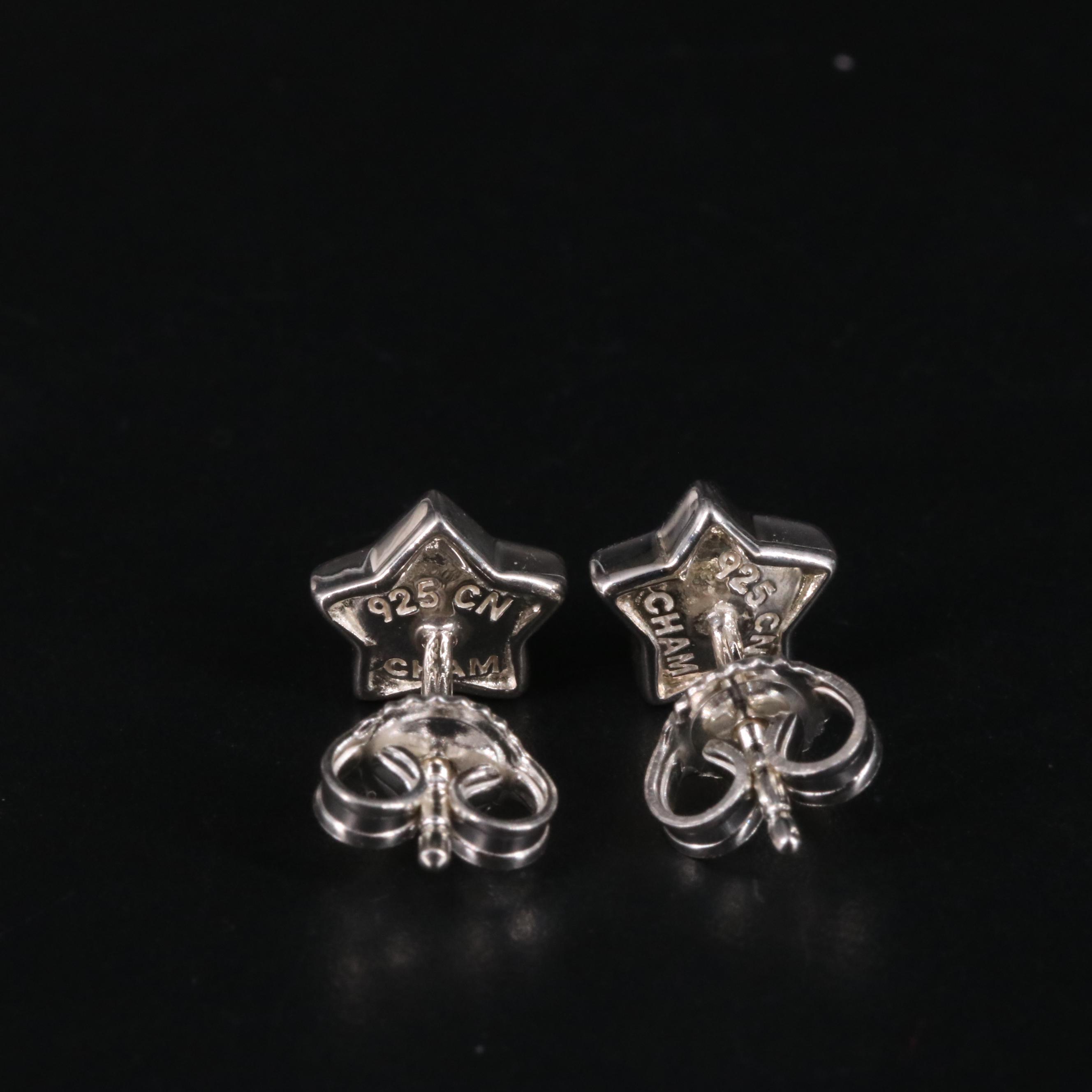 Sterling Star Stud Earrings
