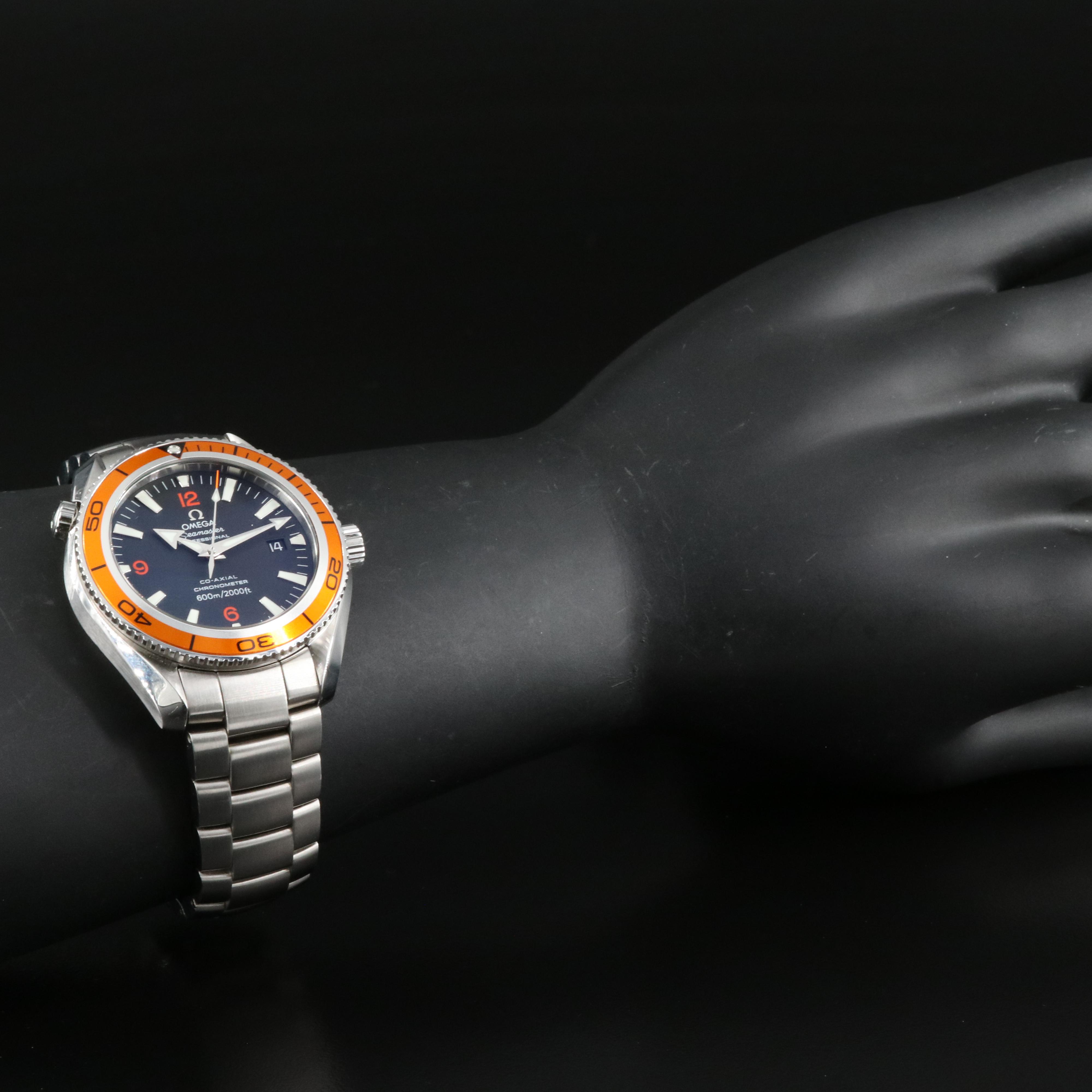 2007 Omega Seamaster Planet Ocean Orange Bezel Watch