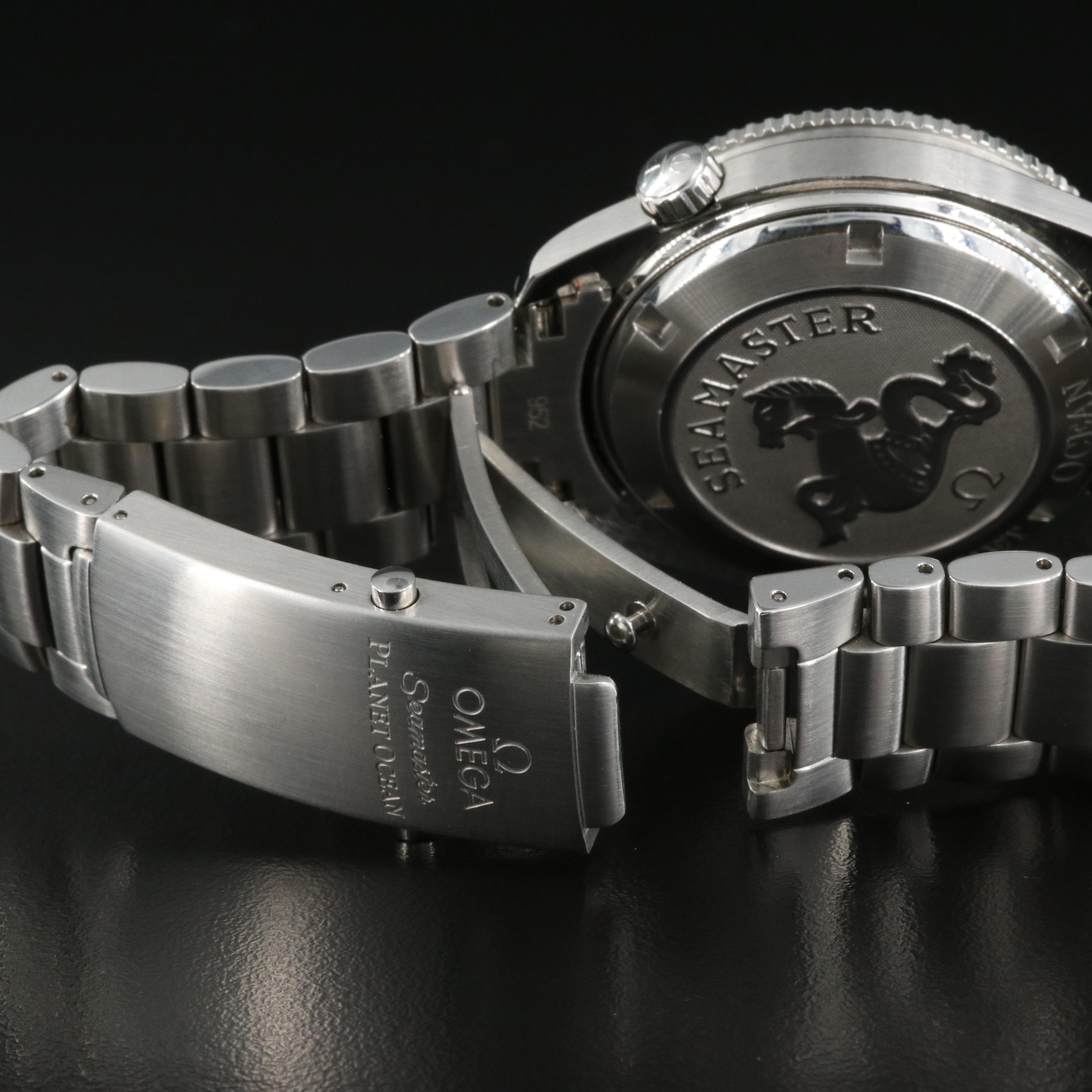 2007 Omega Seamaster Planet Ocean Orange Bezel Watch