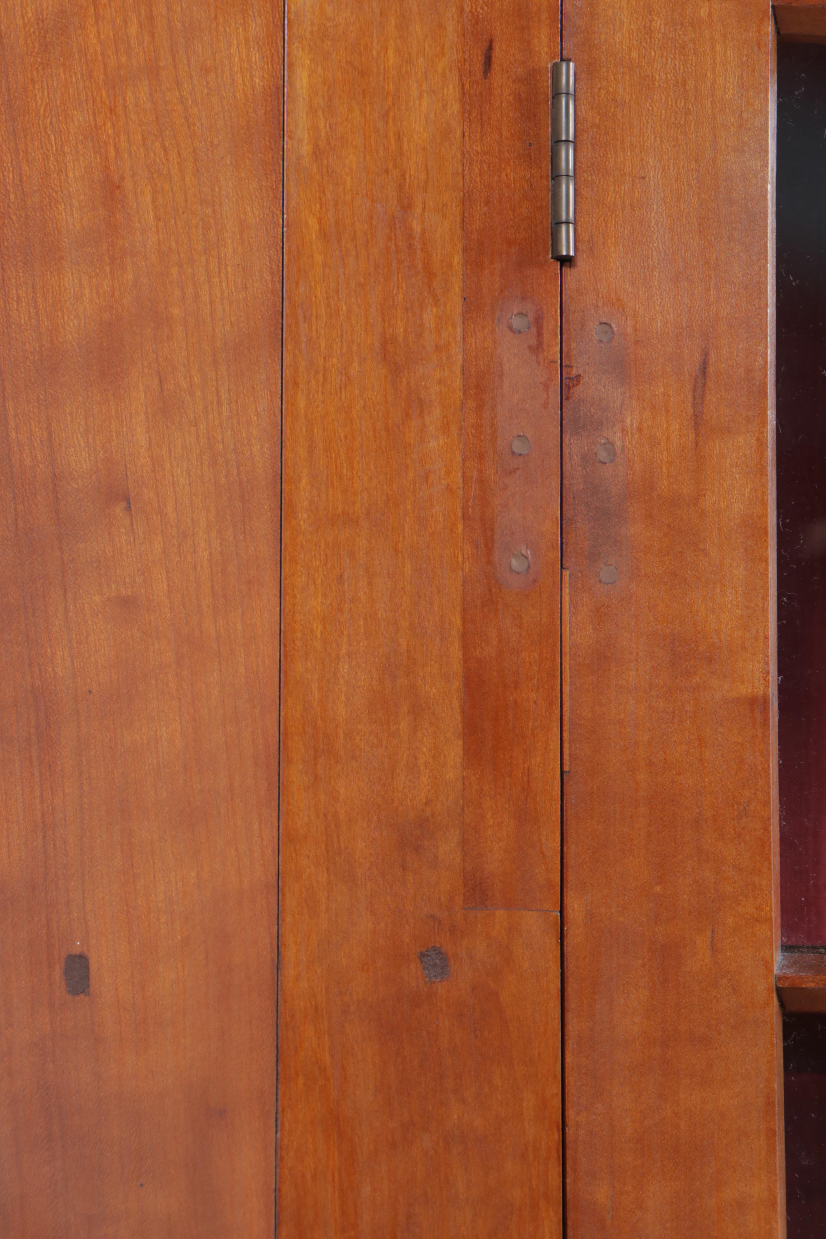 American Primitive Cherrywood Corner Cupboard, Early to Mid 19th Century