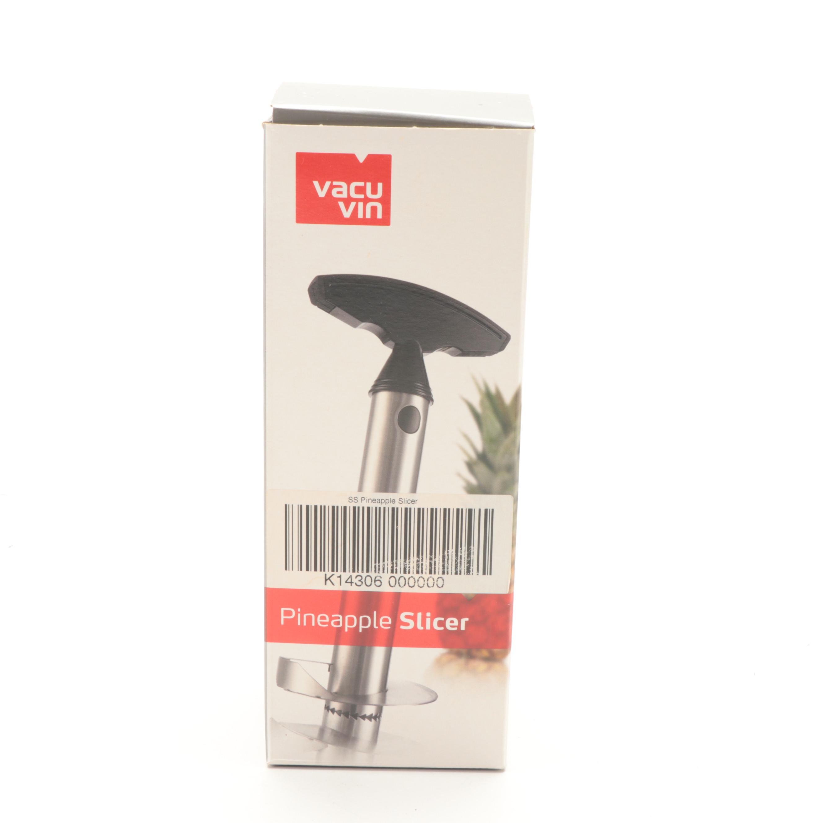 Wolfgang Puck Colored Non-Stick Knives with Vacu Vin Pineapple Slicer