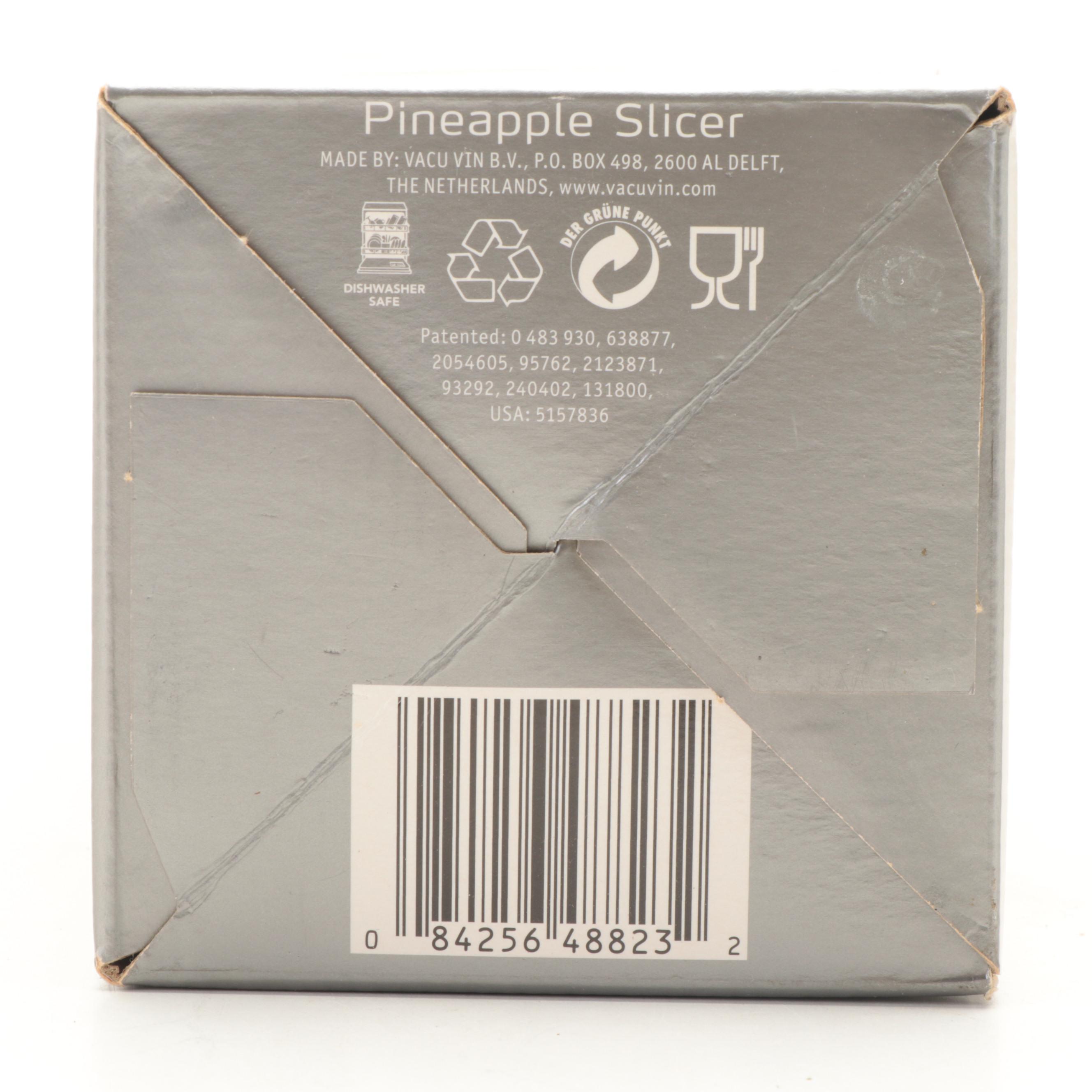 Wolfgang Puck Colored Non-Stick Knives with Vacu Vin Pineapple Slicer