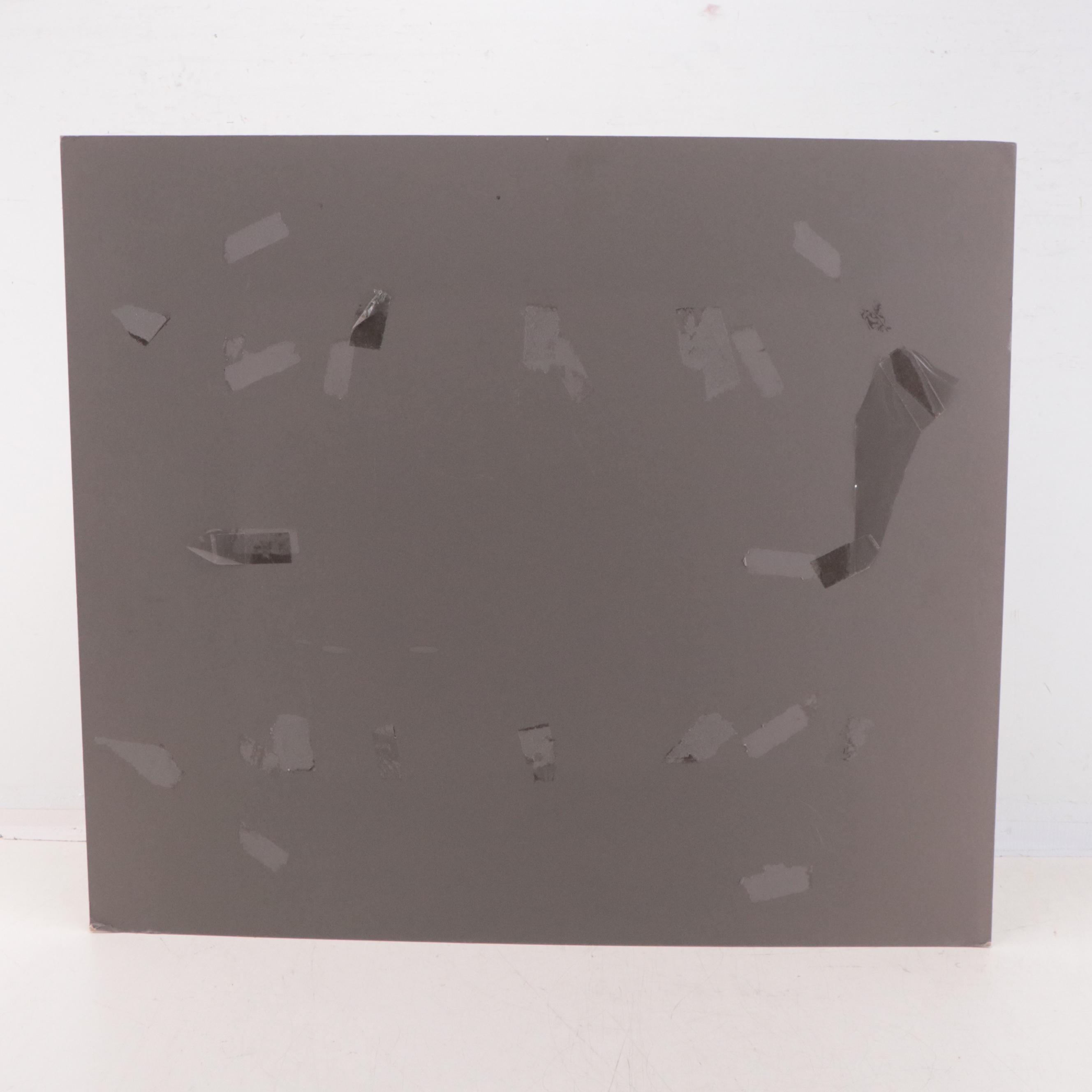 Voss Mixed Media Drawing of Hotel Lobby Interior, 1983