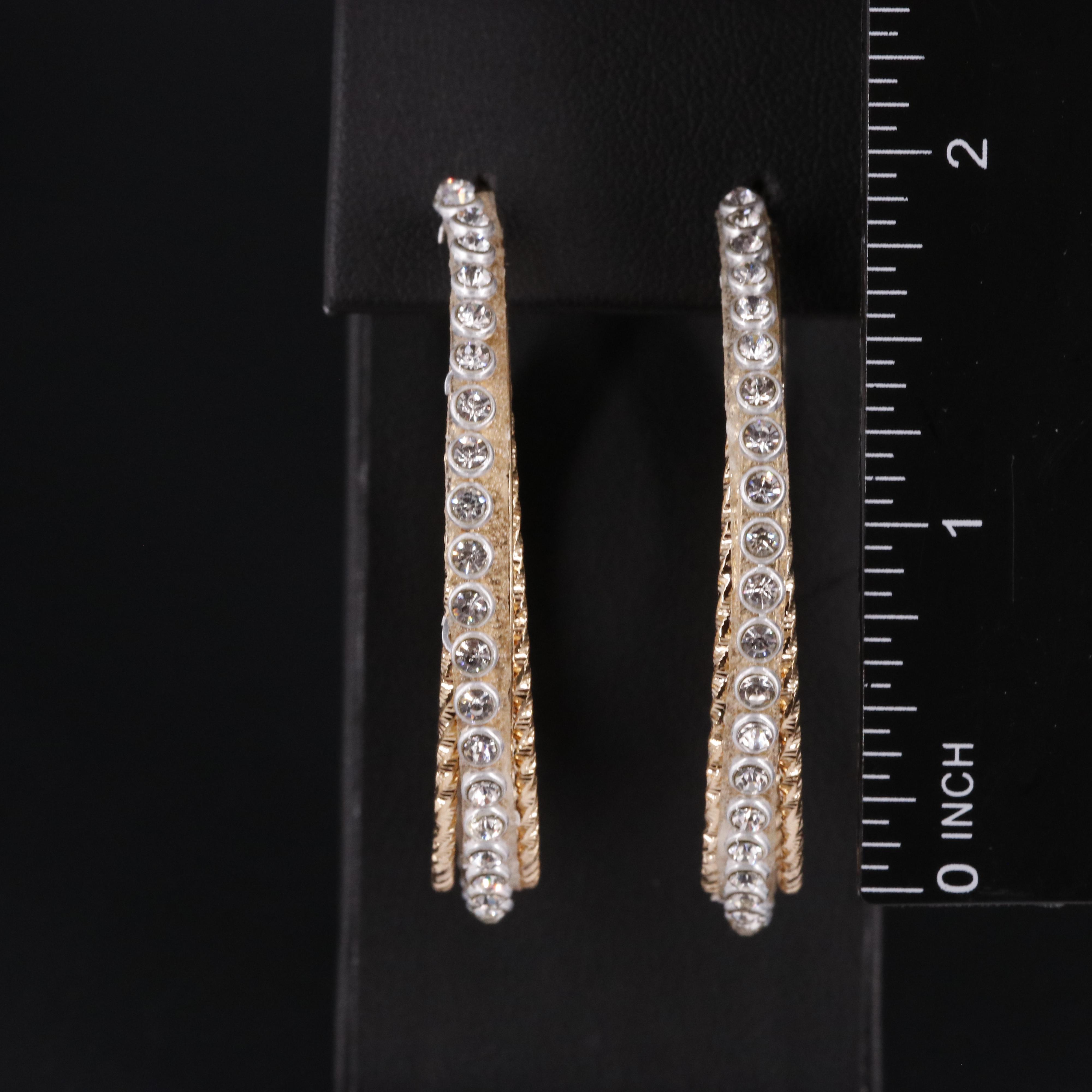 Sterling Inside-Out Hoop Earrings