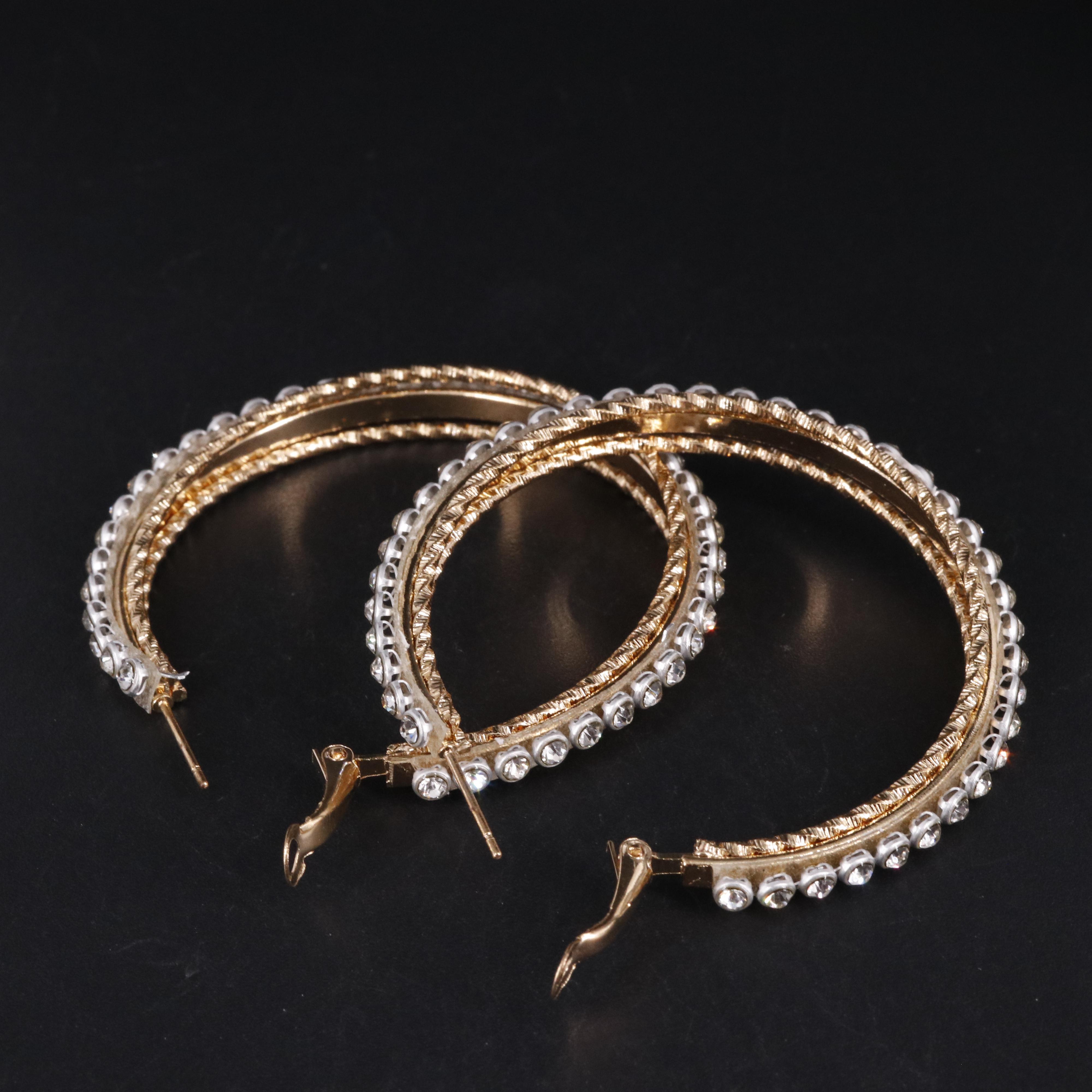 Sterling Inside-Out Hoop Earrings