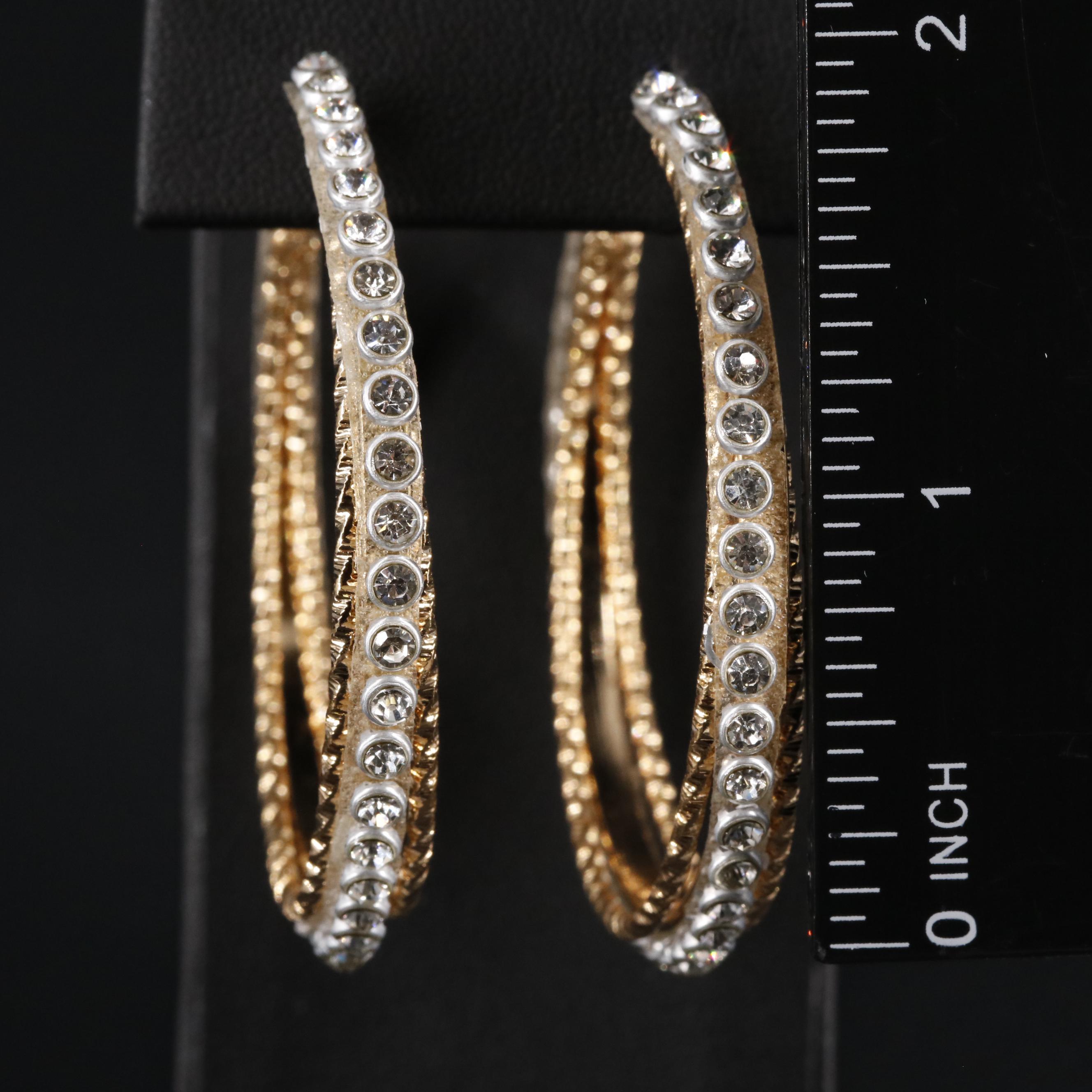 Sterling Inside-Out Hoop Earrings