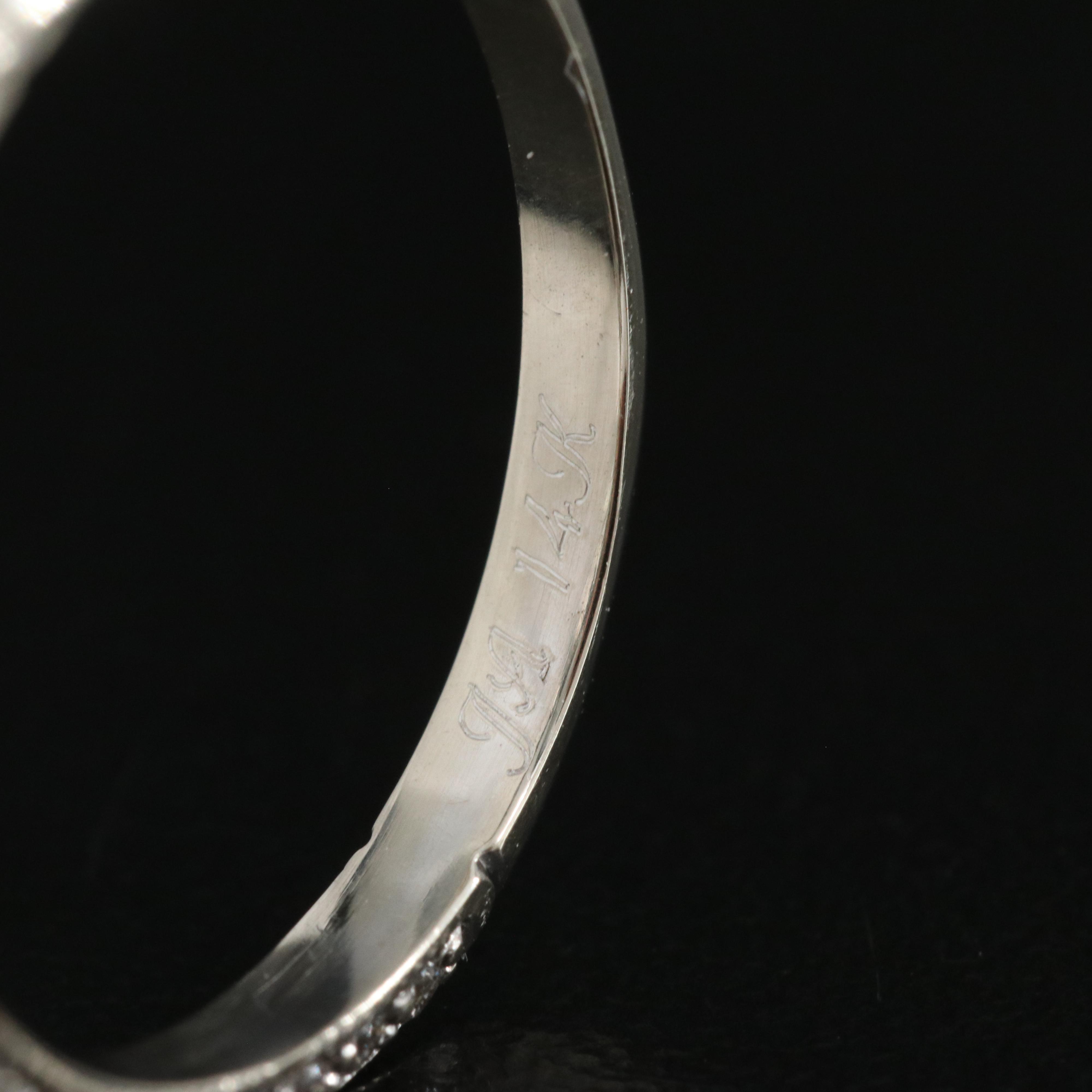 14K 2.37 CTW Lab Grown Diamond Ring with Platinum Mounting and IGI Report