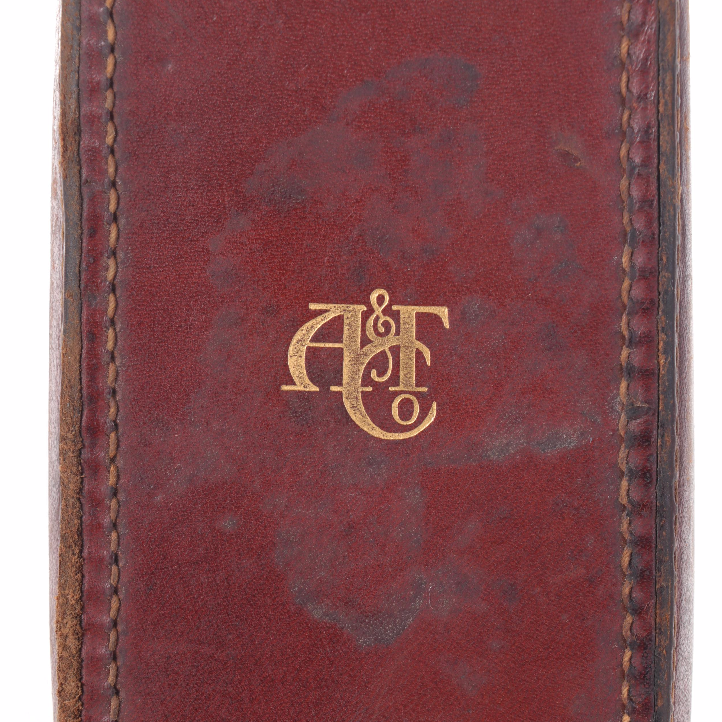 Abercrombie & Fitch Co. and Other Leather Gun Caddies with Shotgun Cleaner