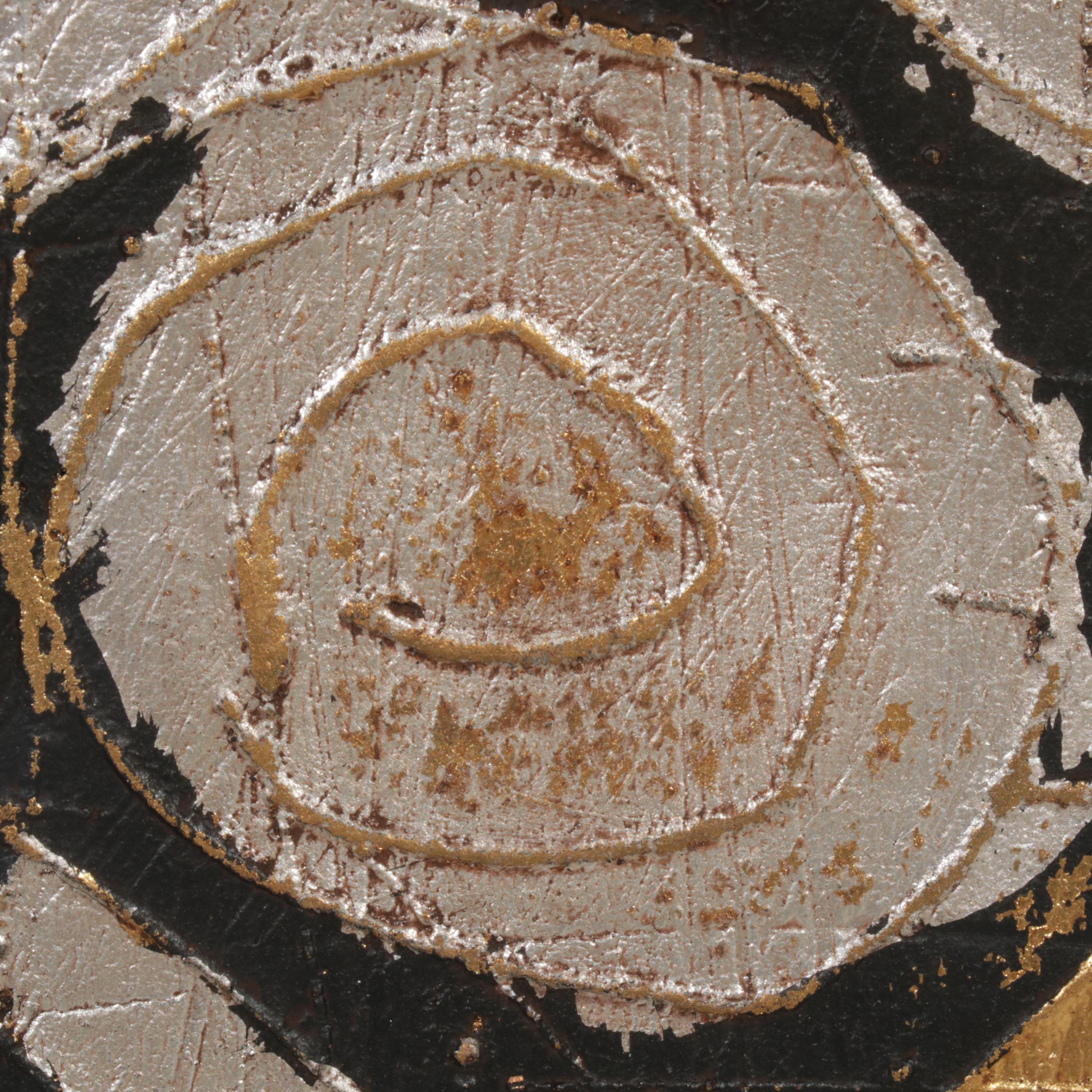 deBarde Abstract Mixed Media Paintings "Manhattan I & II"