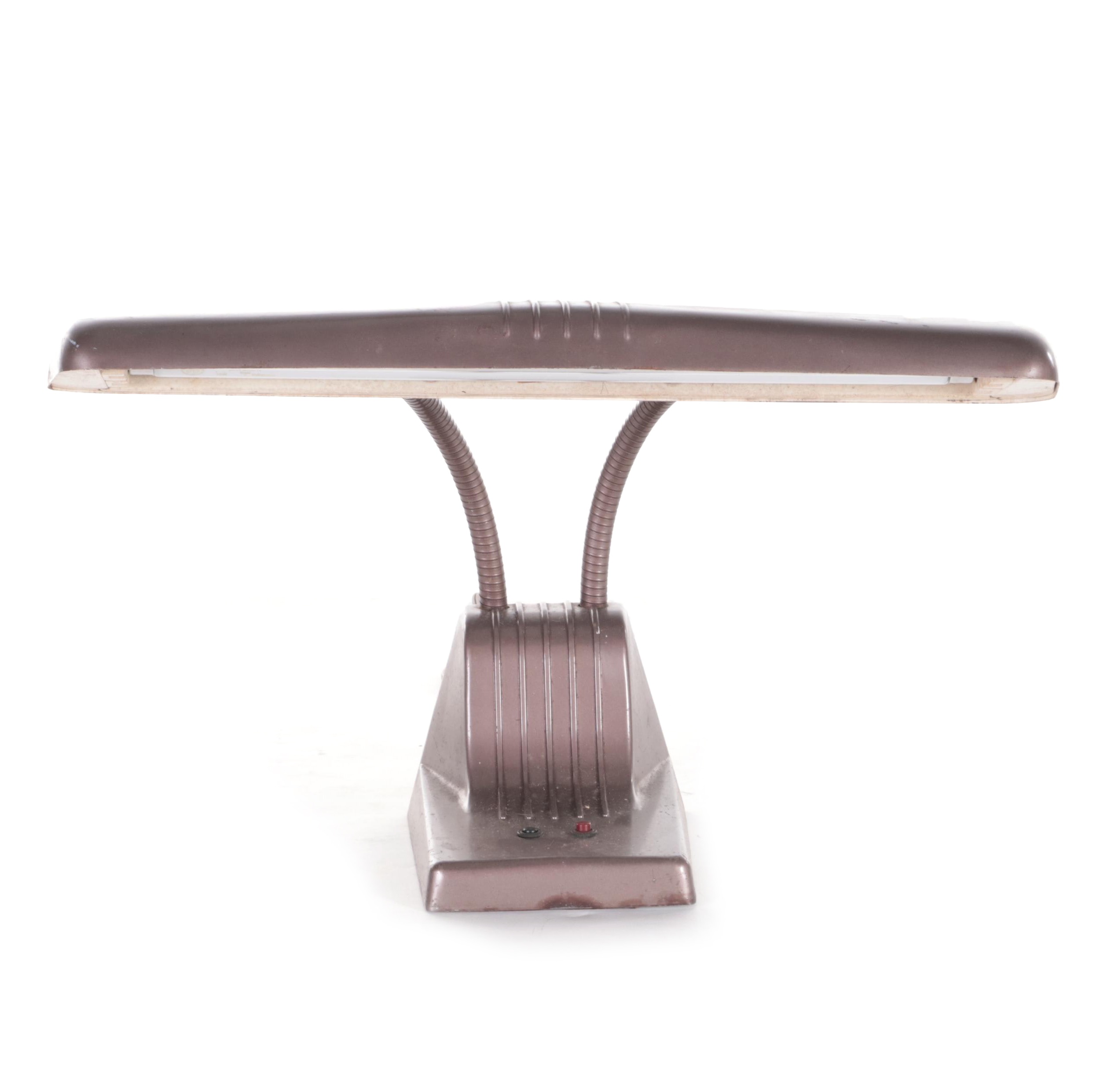 Art Deco Dazor Model 1000 Pressed Metal Desk Lamp, Mid-20th Century