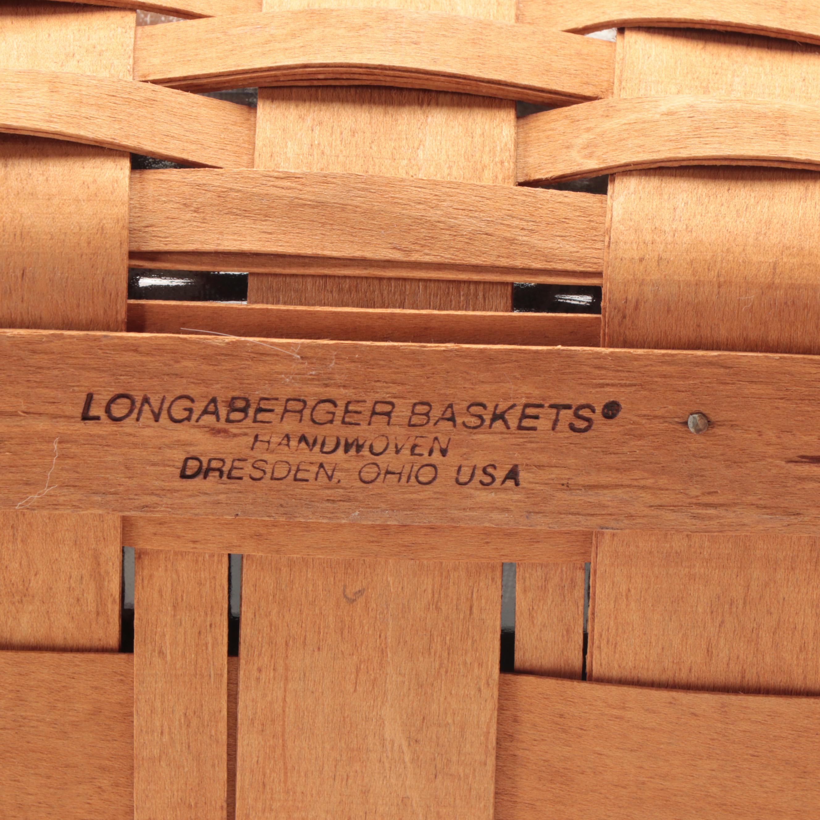 Longaberger Handwoven Maple Wood Basket Collection
