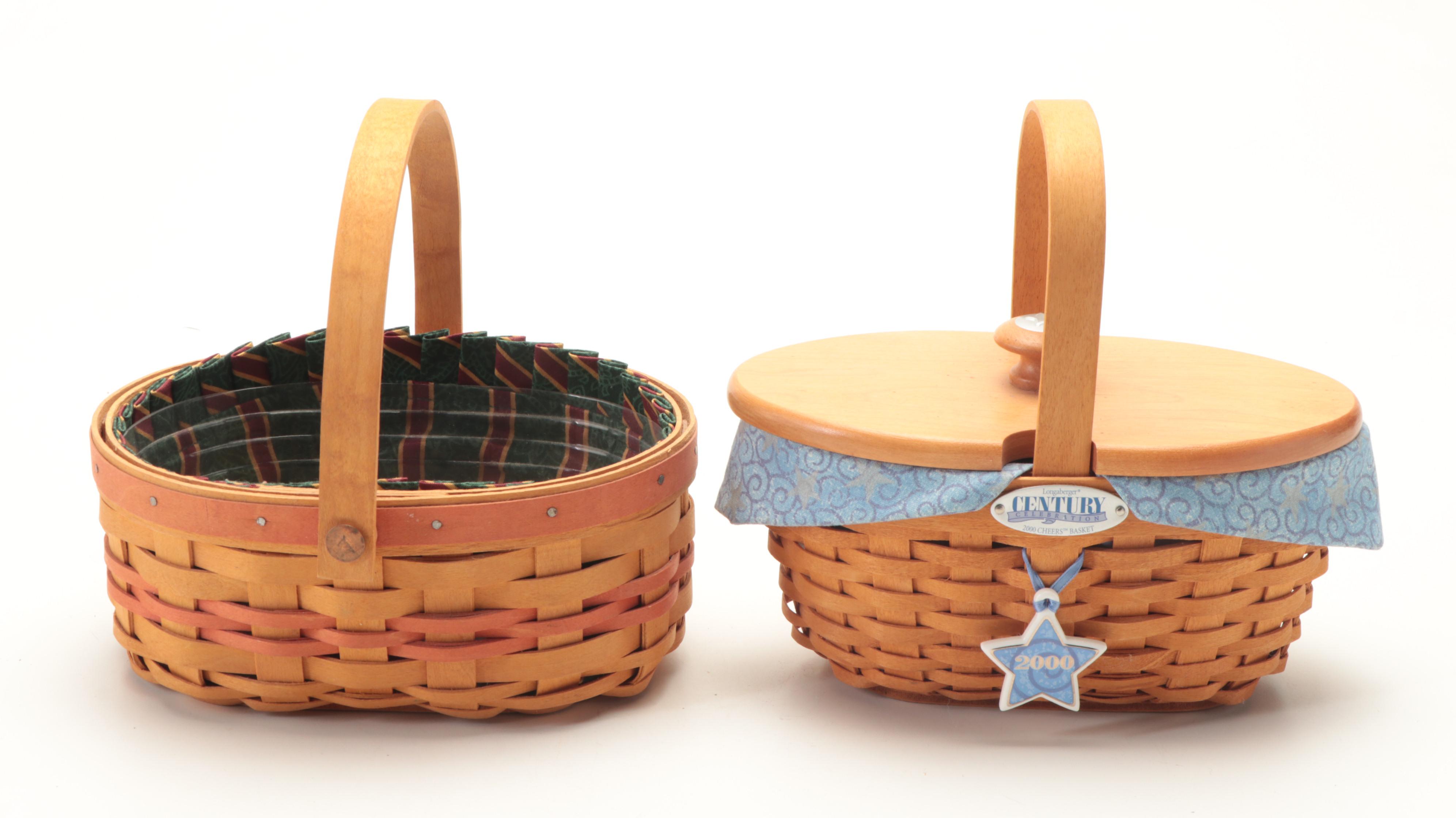 Longaberger Handwoven Maple Wood Basket Collection