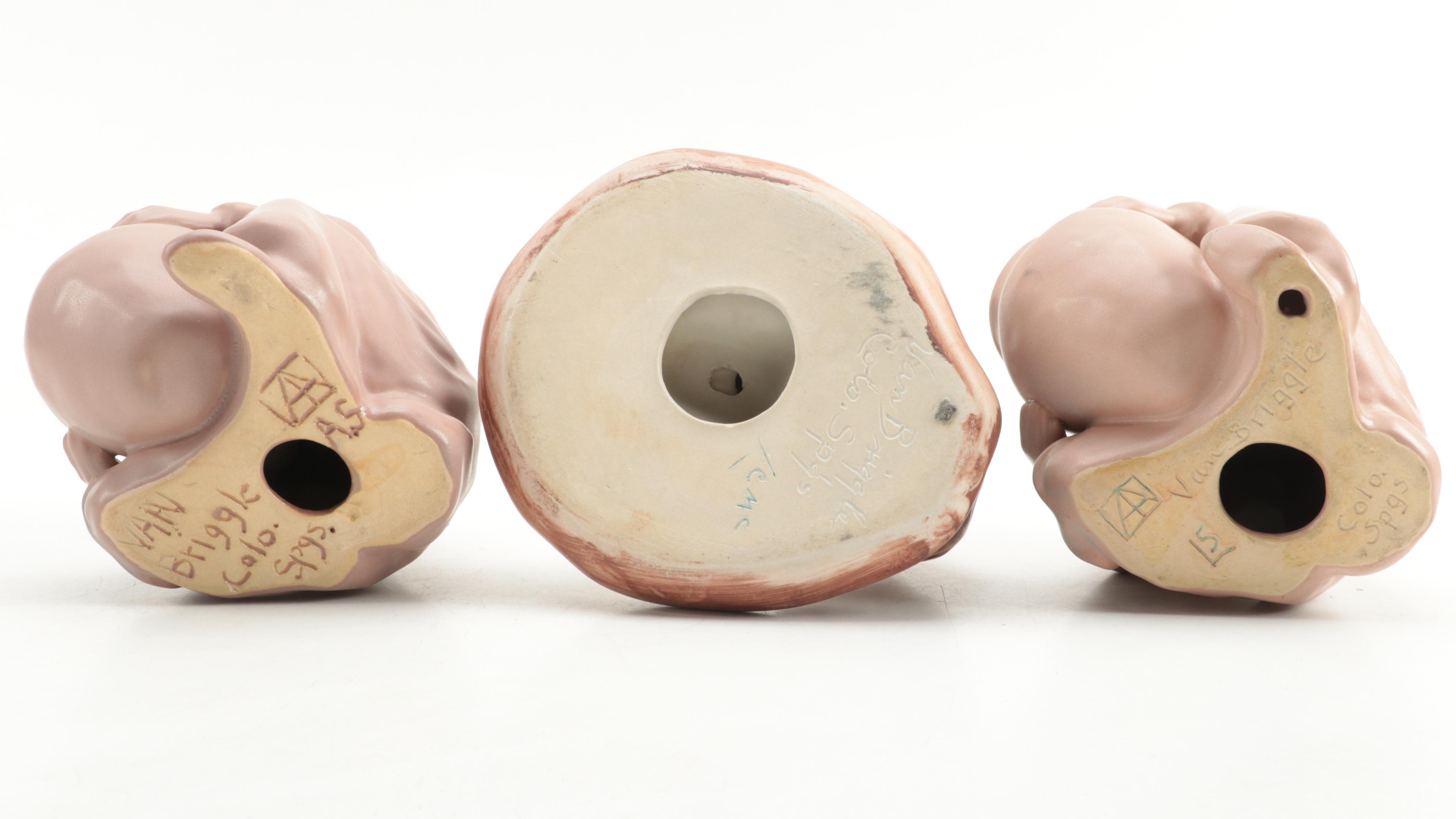 Van Briggle Pottery Ceramic Native American Figurines and Wall Plaques