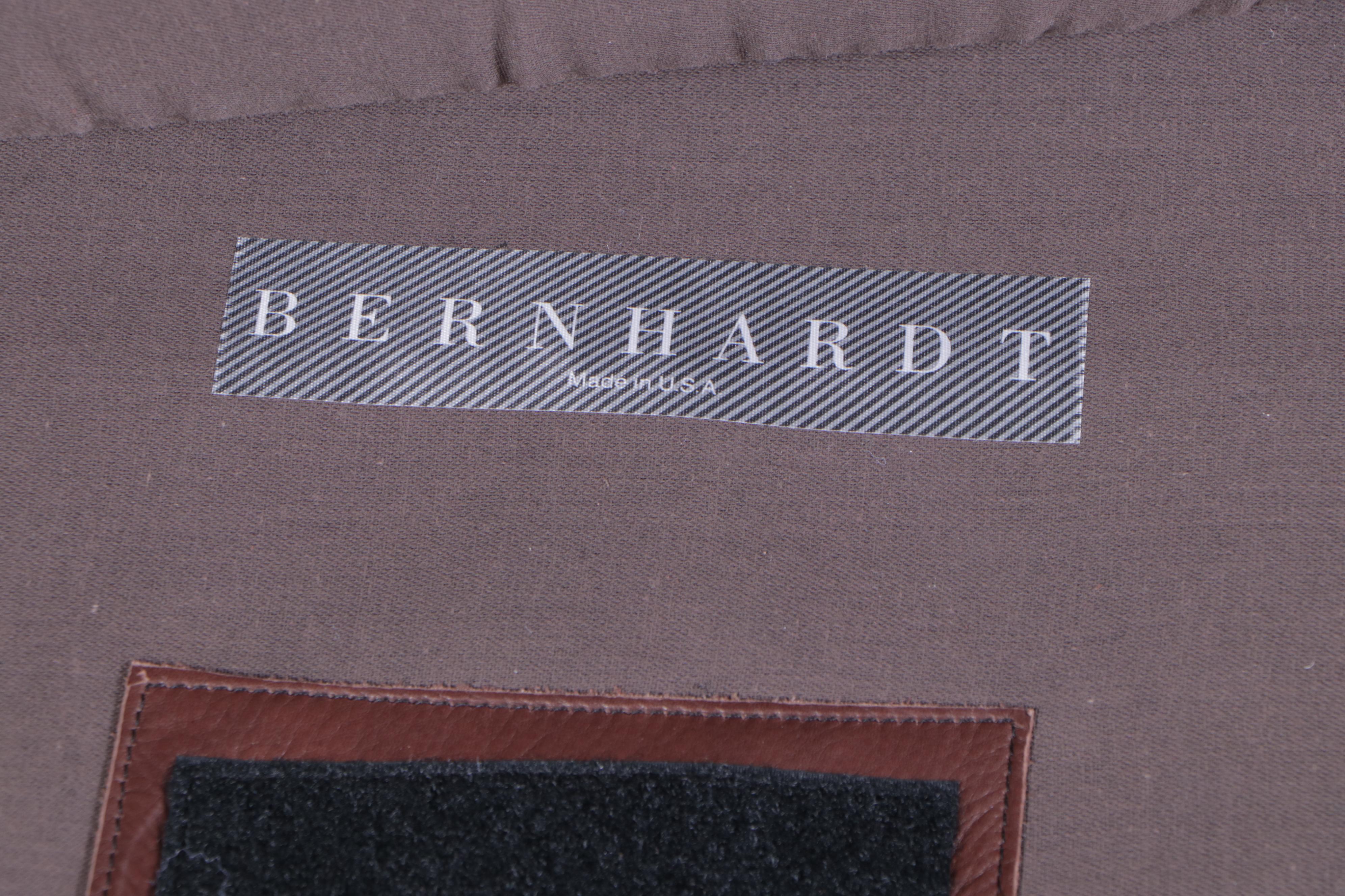 Bernhardt Brown Leather Loveseat