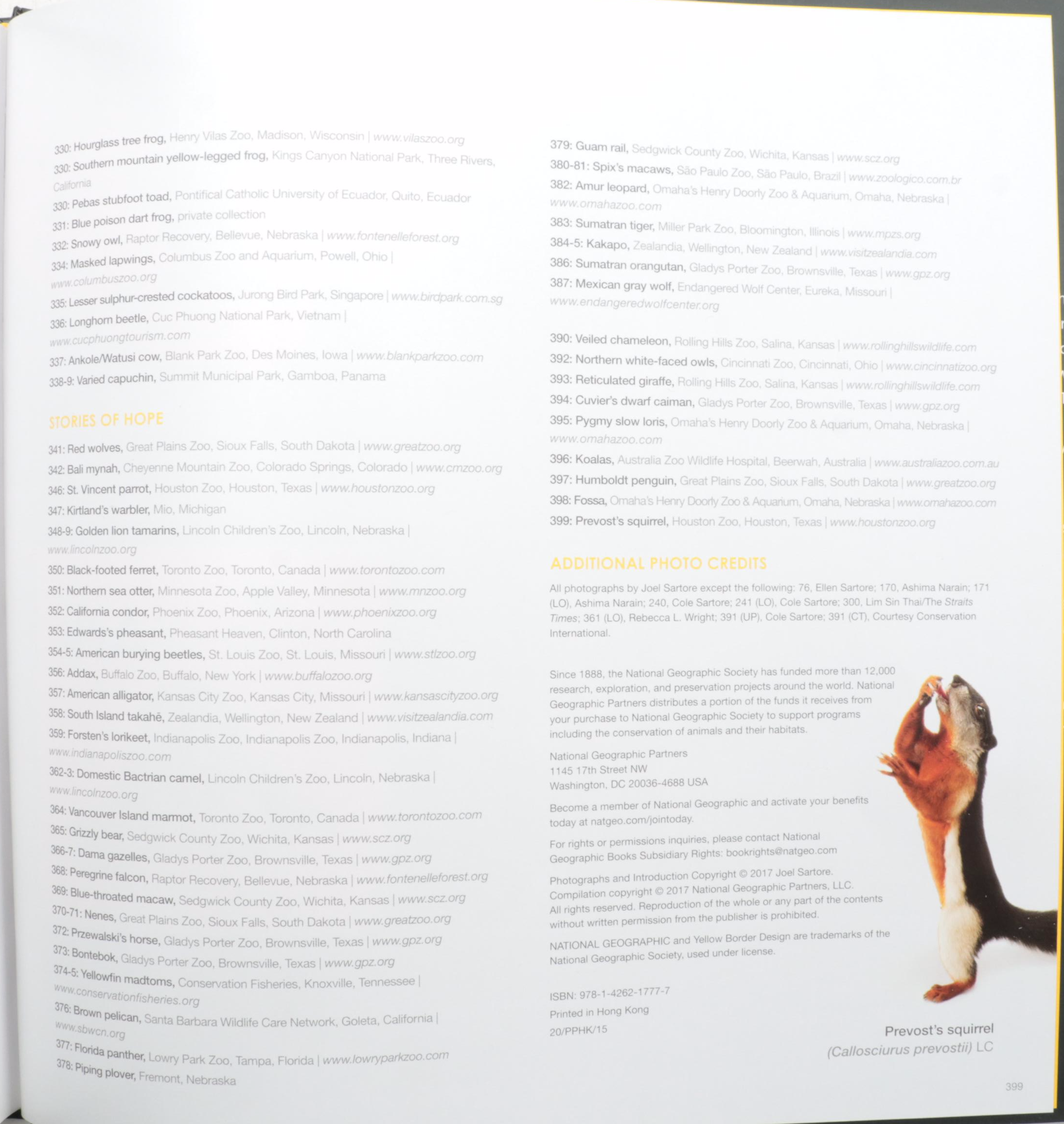 "Tales of Mystery and Imagination" by Edgar Allan Poe with "The Photo Ark"