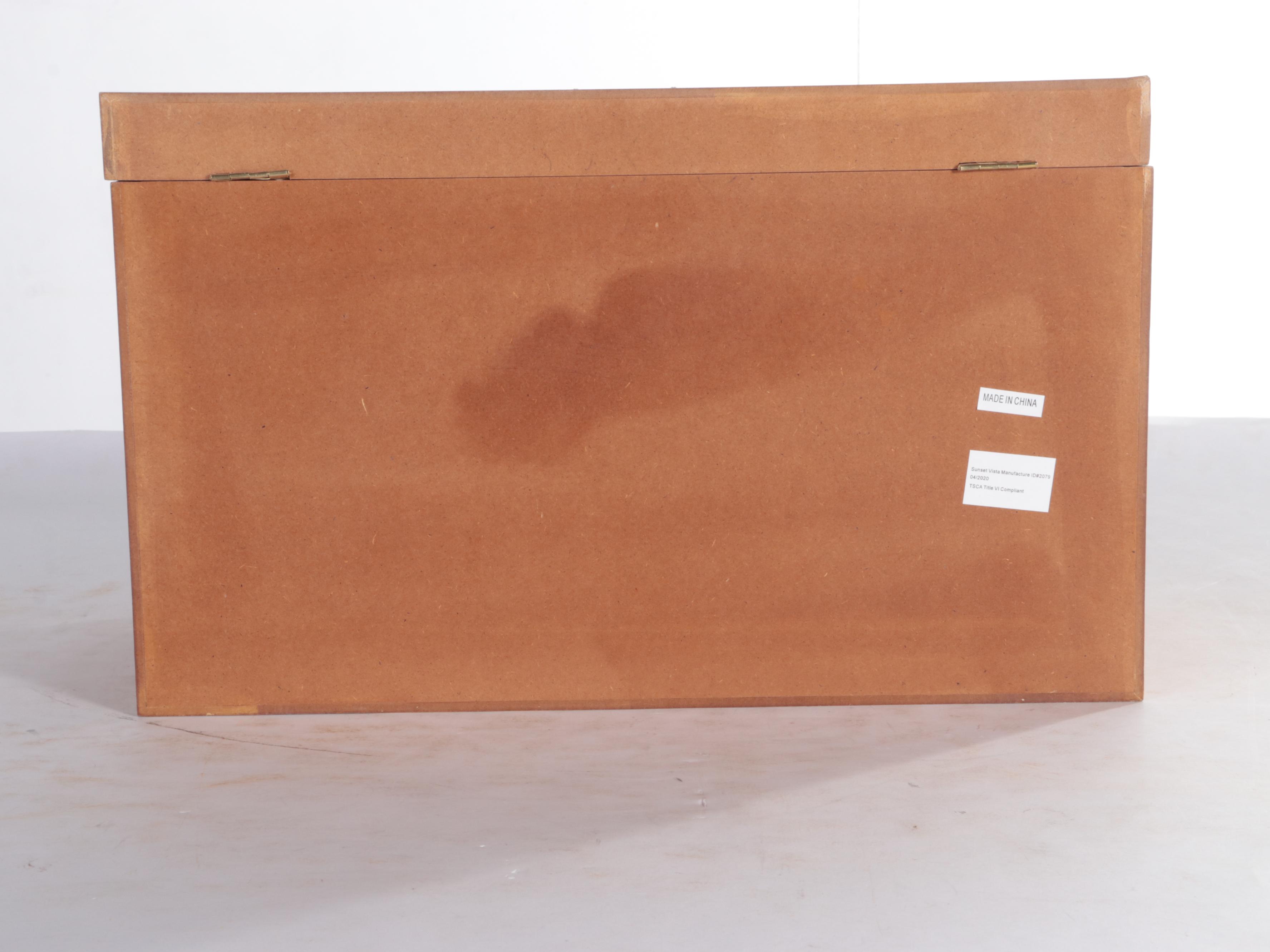 Contemporary Oak-Veneered Machinist's Chest