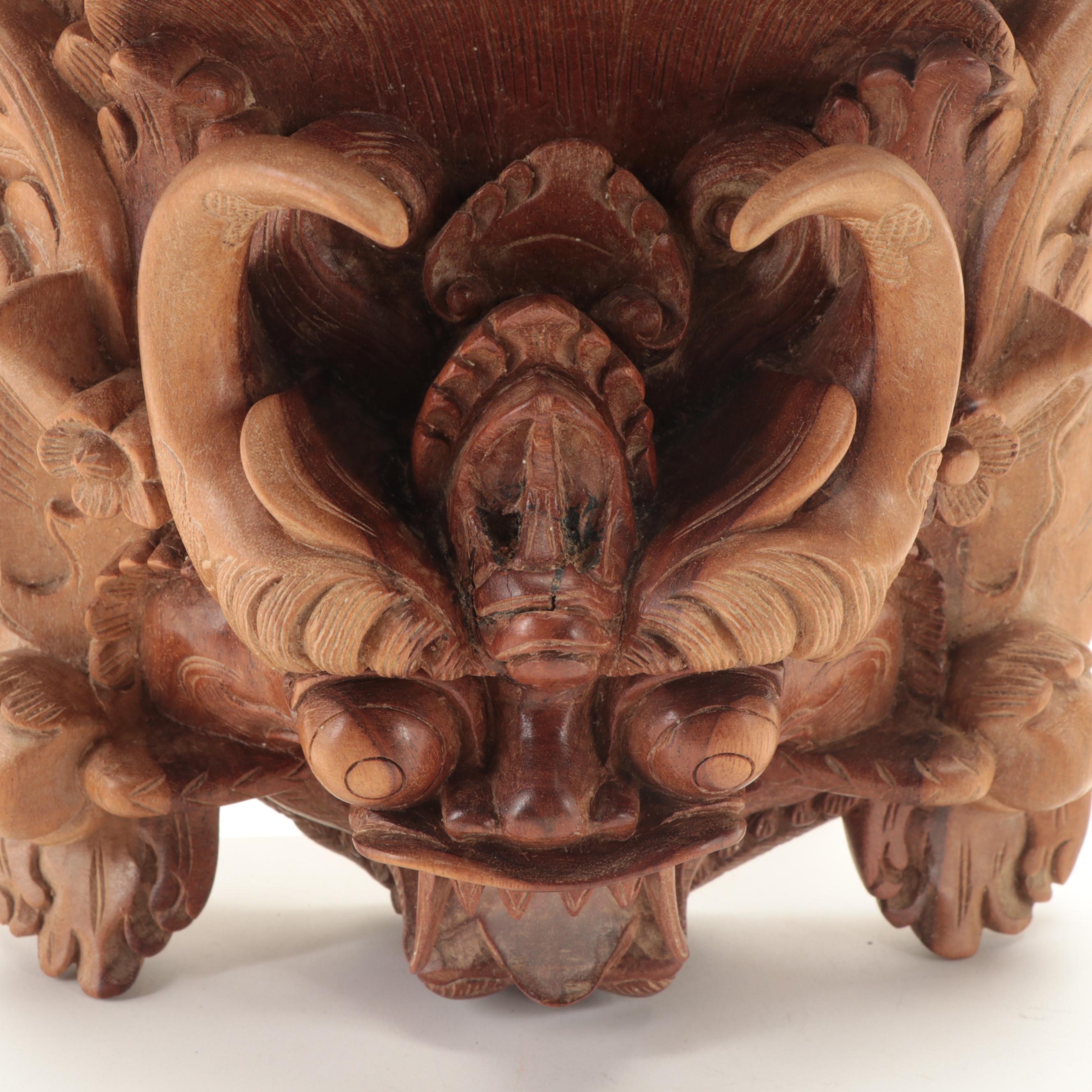 Njana Tilem Gallery Hand-Carved Tropical Hardwood Barong Mask