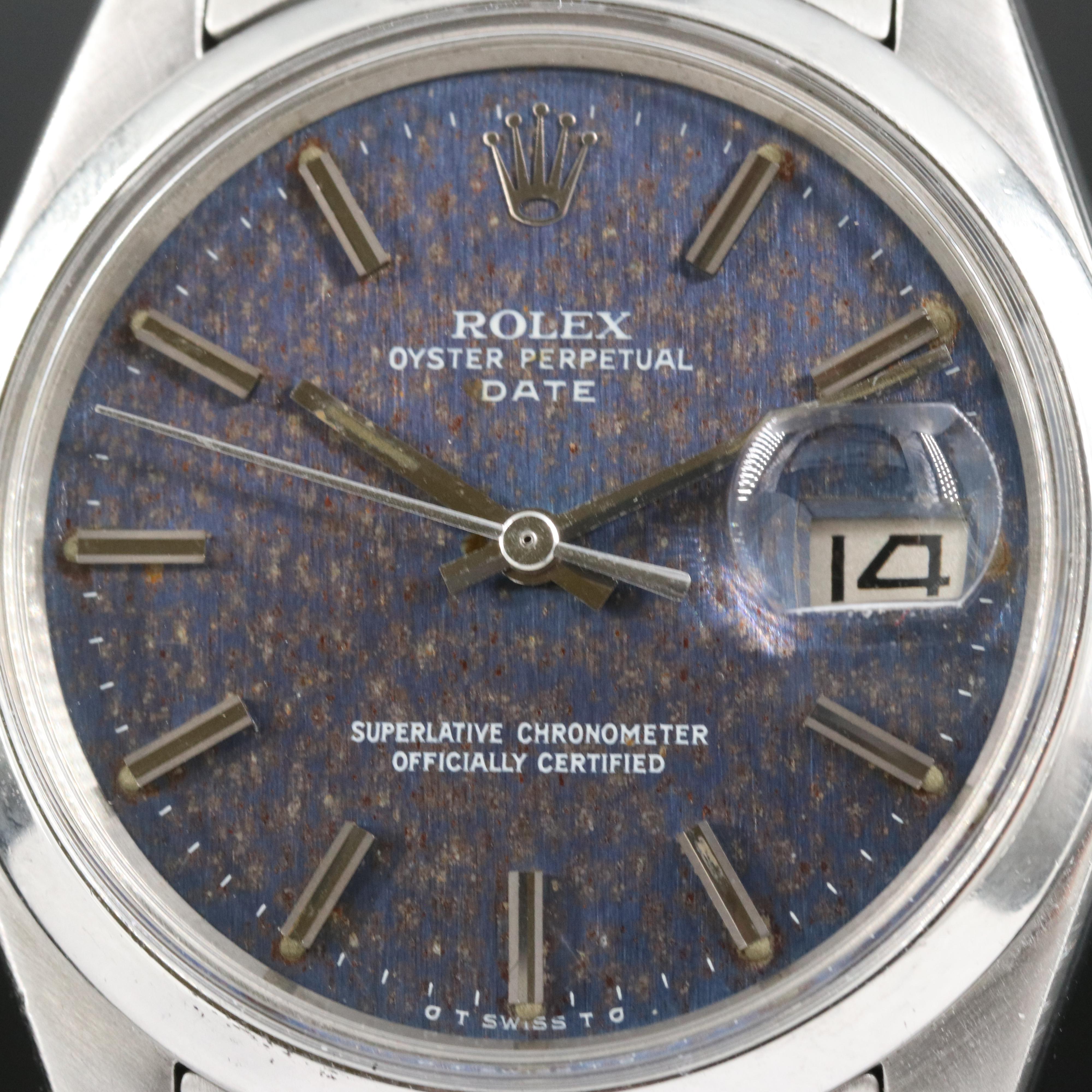 1972 Rolex Oyster Perpetual Date Sigma Dial Watch