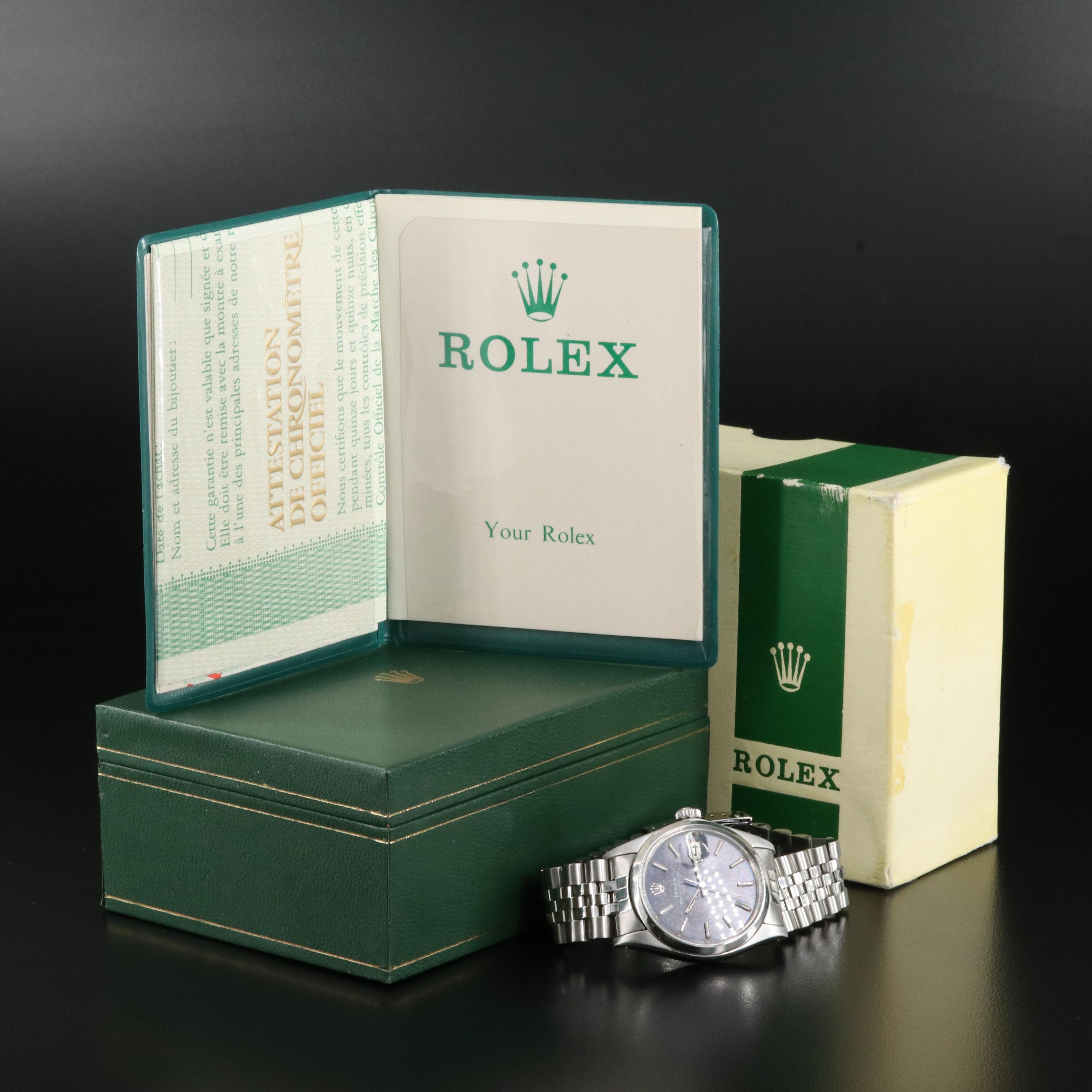 1972 Rolex Oyster Perpetual Date Sigma Dial Watch
