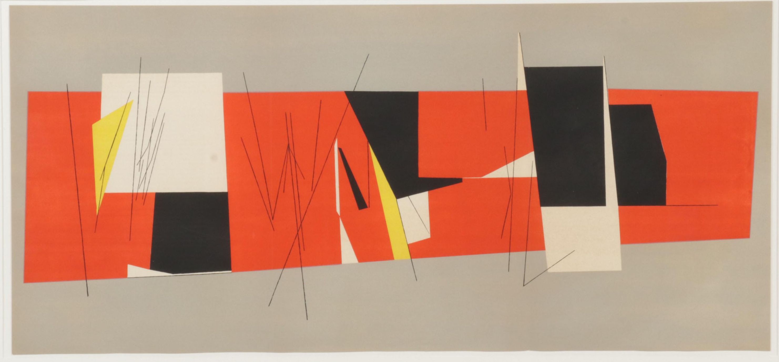 Pablo Palazuelo Triple-Page Color Lithograph for "Derrière le Miroir," 1952