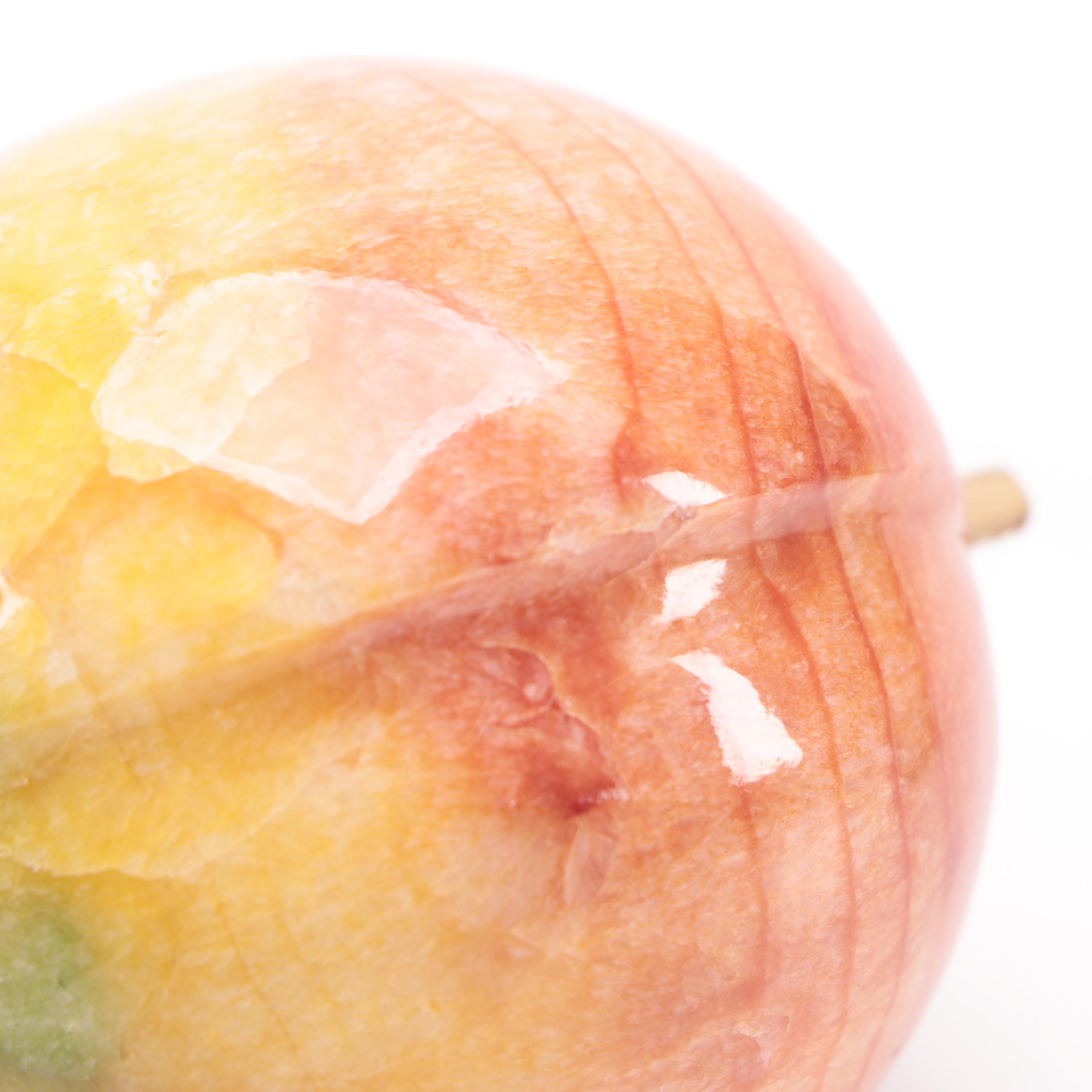 Fitz and Floyd "Glass Menagerie" Rooster with Enameled Box and Stone Peach