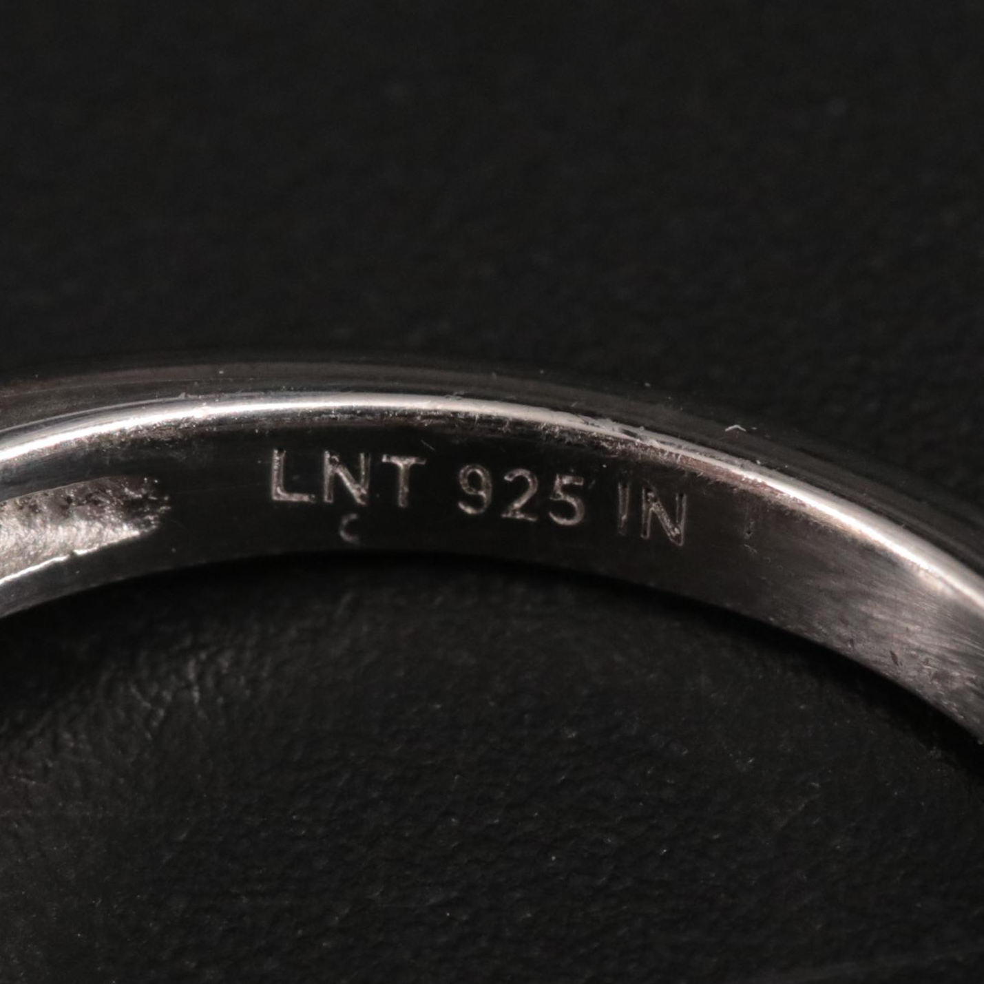 Sterling Sapphire and Cubic Zirconia Cocktail Ring