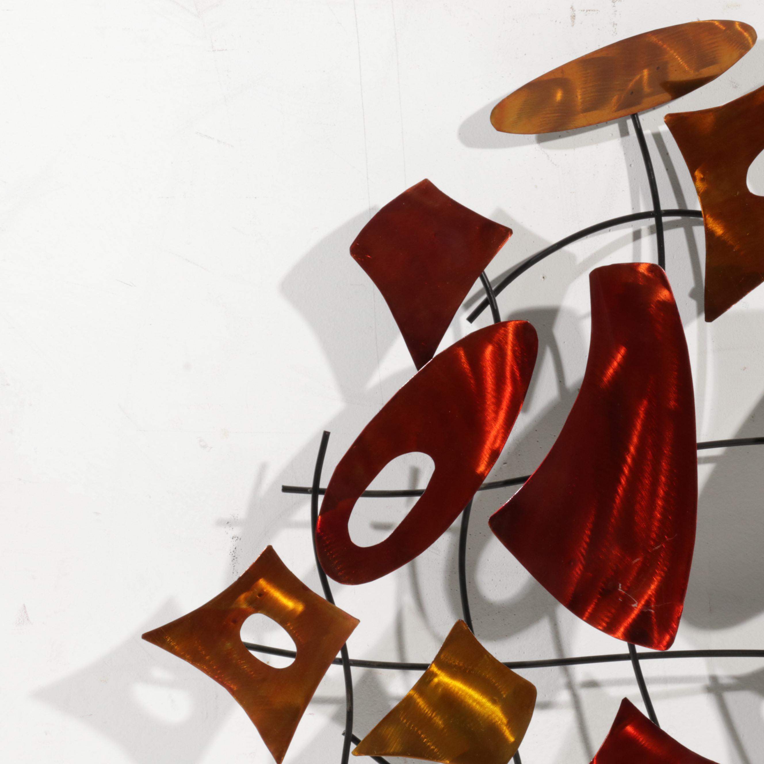 Elements Abstract Metal Hanging Sculpture, 21st Century